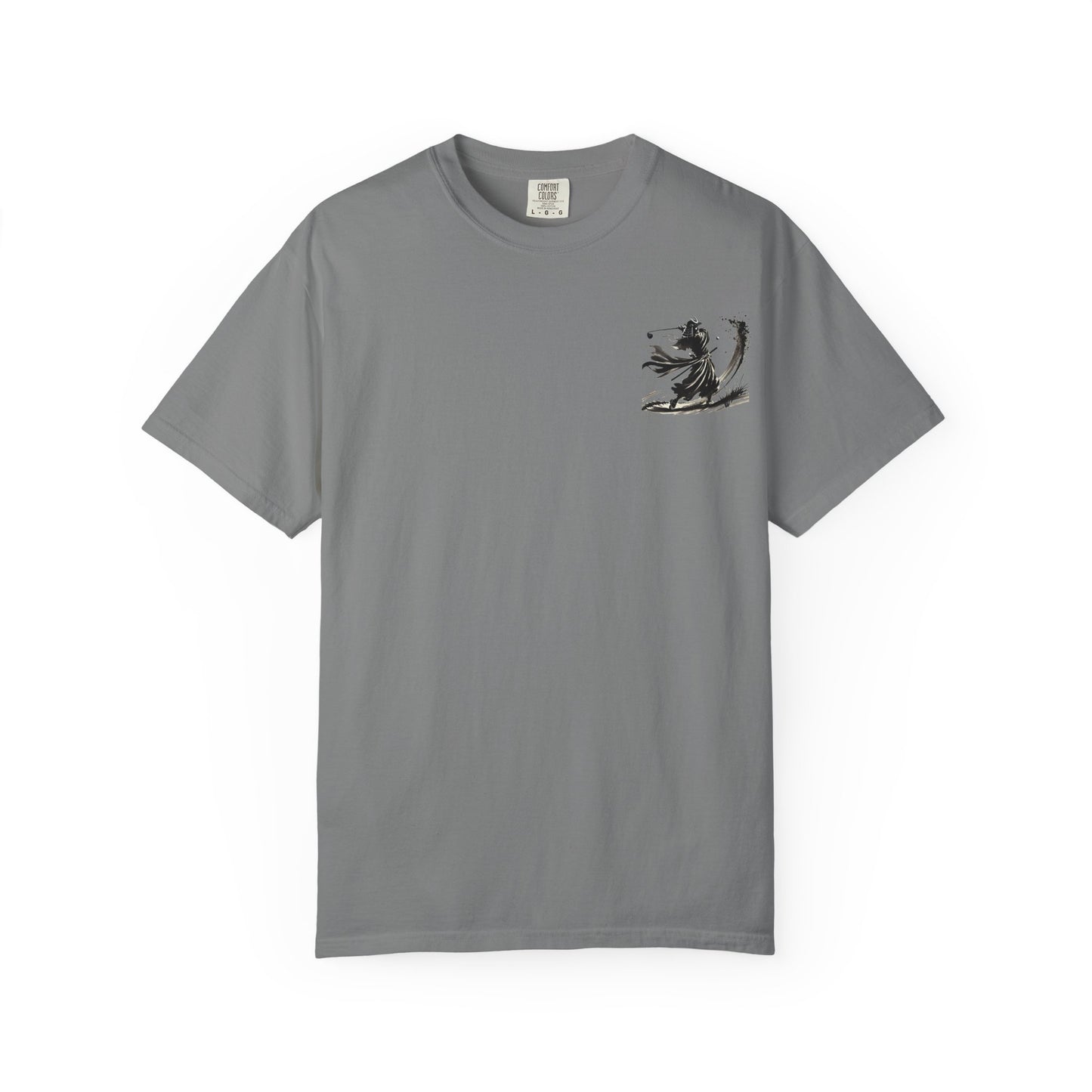 Zen Spot Golf Custom Samurai Golfer Brushstroke Graphic T-Shirt