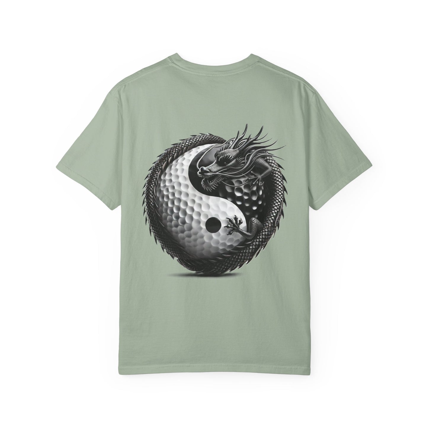 Zen Spot Golf Custom Dragon Yin-Yang Golf Ball Graphic T-Shirt