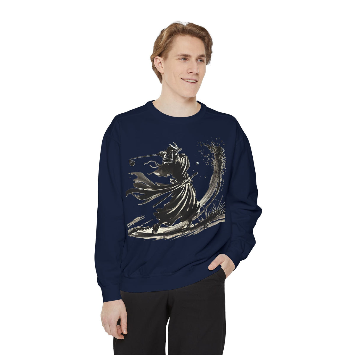 Brushstroke Bunker Blast Warrior Golfer Sweatshirt
