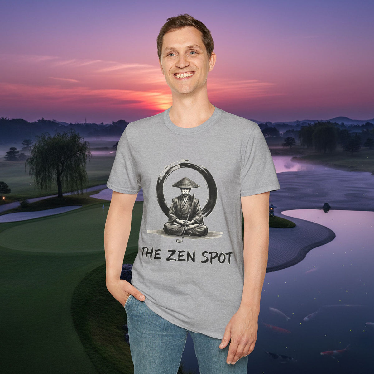 Zen Samurai T‑Shirt — The Zen Spot Samurai Meditation Tee