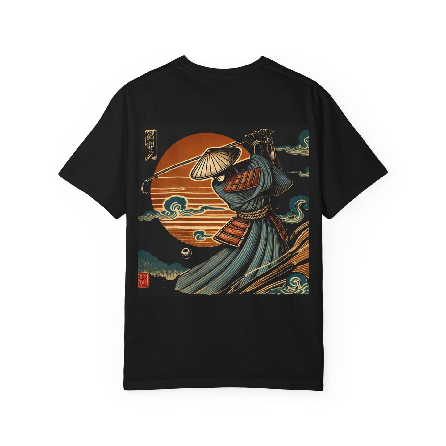 Samurai Sunset T-Shirt — Vintage Japanese Warrior Graphic Tee