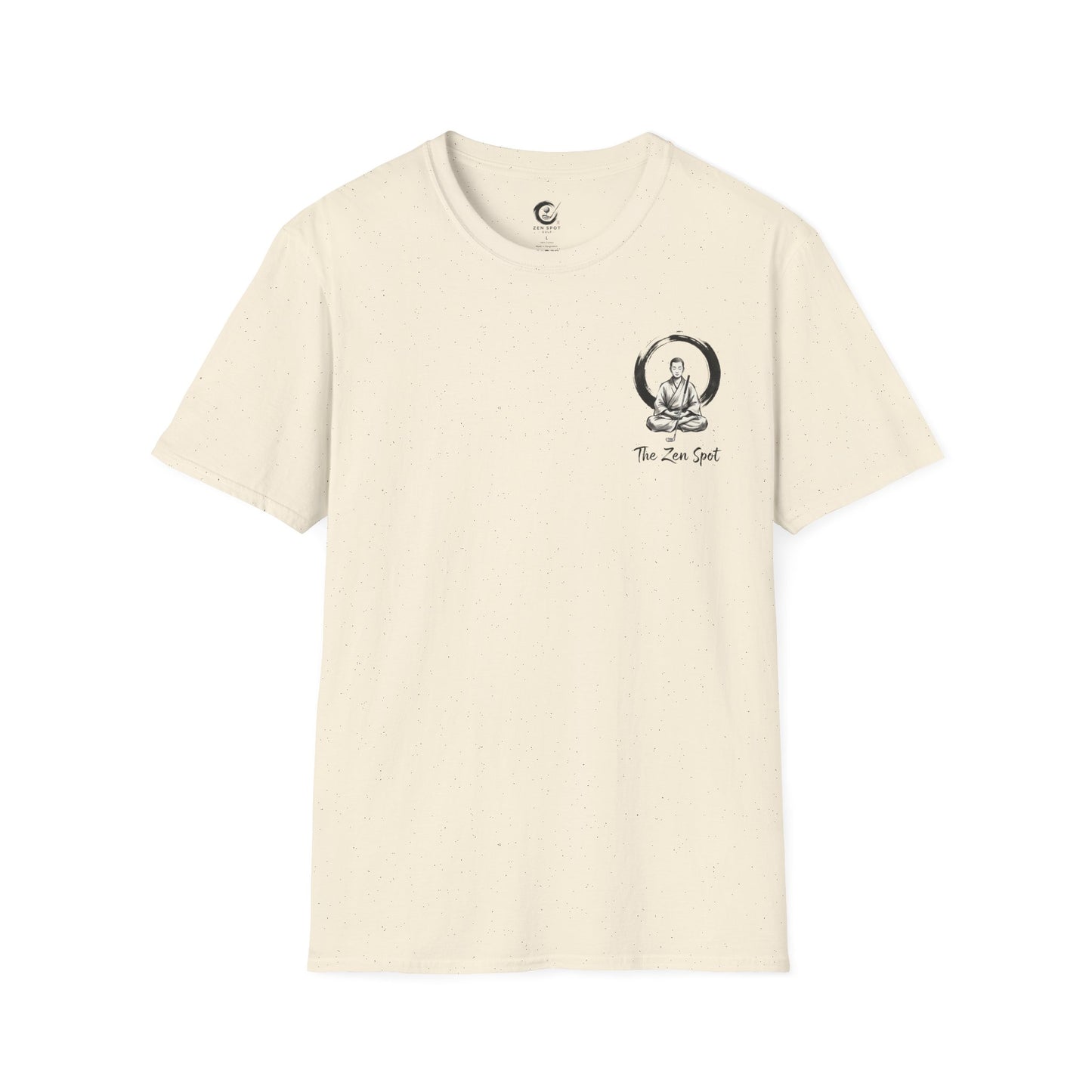 Zen Spot Golf Custom Gildan Zen Buddha Golfer Enso Circle illustration "The Zen Spot" logo T-Shirt