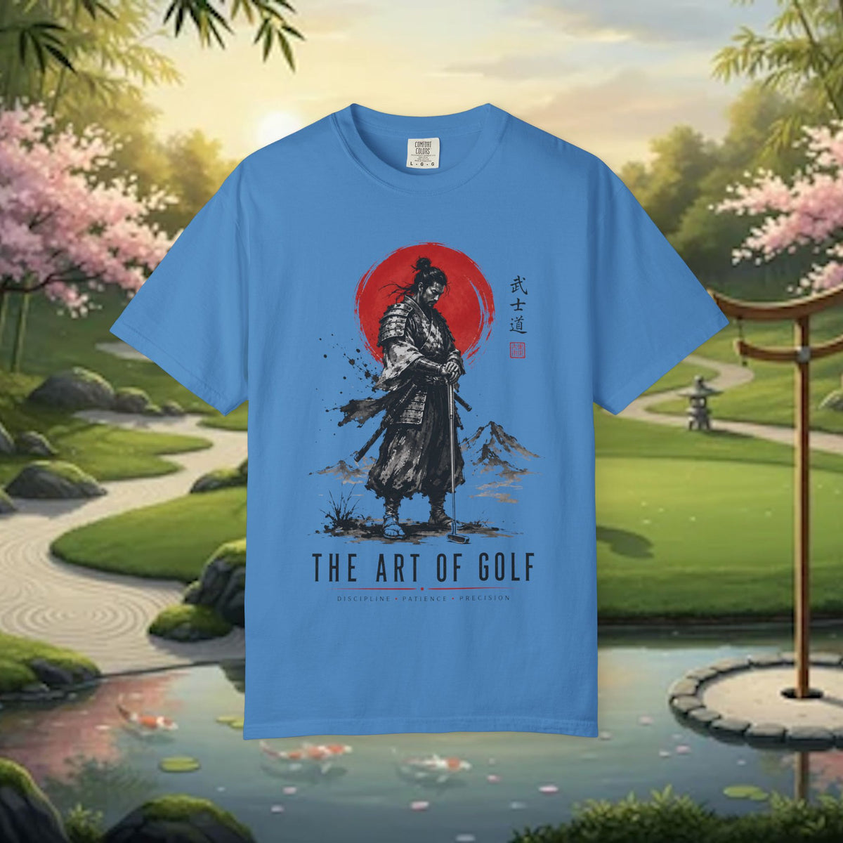 Samurai Golf T-Shirt — "The Art of Golf" Zen Golfing Tee