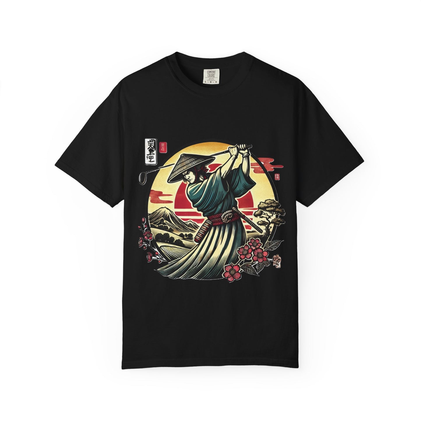 Samurai Sunset T-Shirt — Japanese Warrior Graphic Tee
