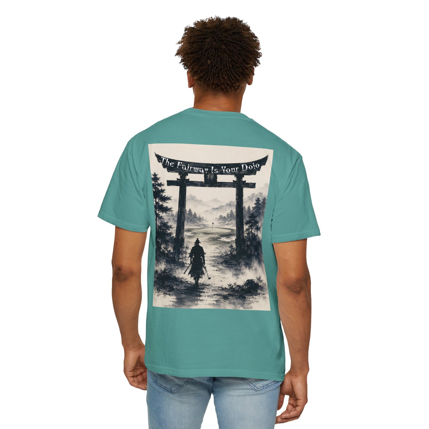 Samurai Torii T-Shirt — "The Fairway Is Your Dojo" Graphic Tee