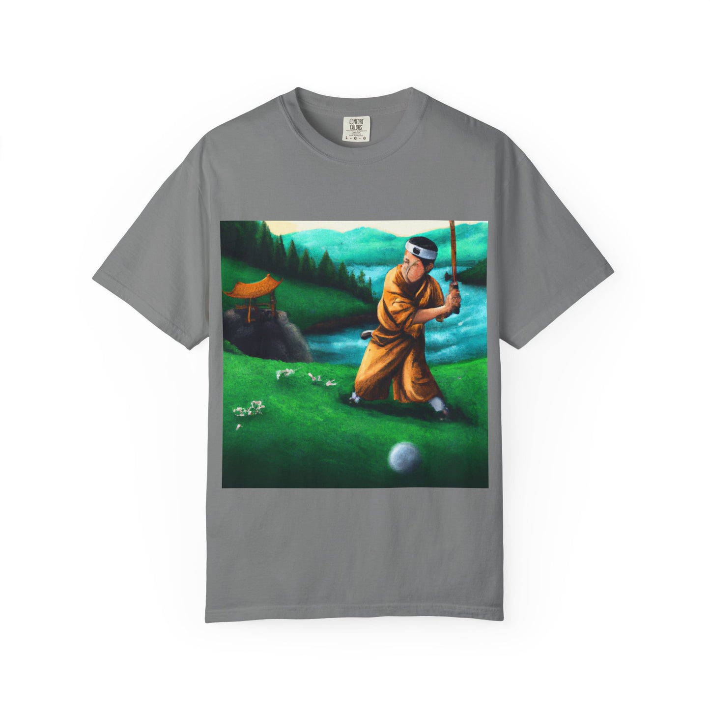 Golf Meditation T-Shirt — Vintage Golfer Art Tee