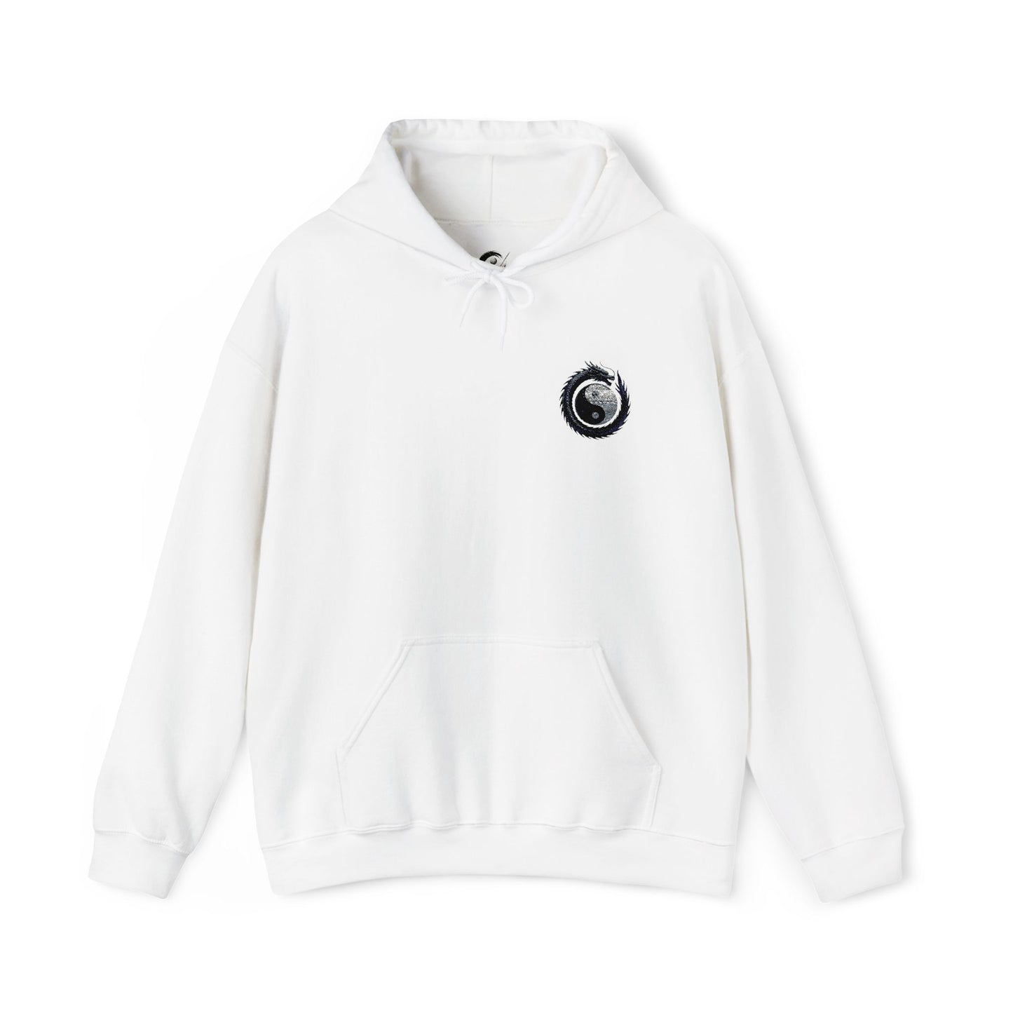 Zen Spot Golf Custom Gildan Yin Yang Golf Ball Dragon Hoodie Minimalist Emblem Sweatshirt