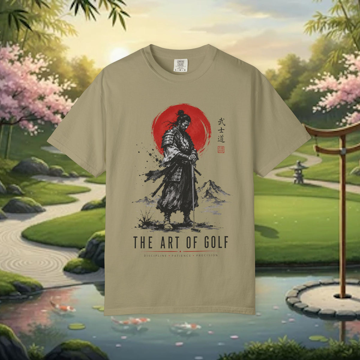 Samurai Golf T-Shirt — "The Art of Golf" Zen Golfing Tee