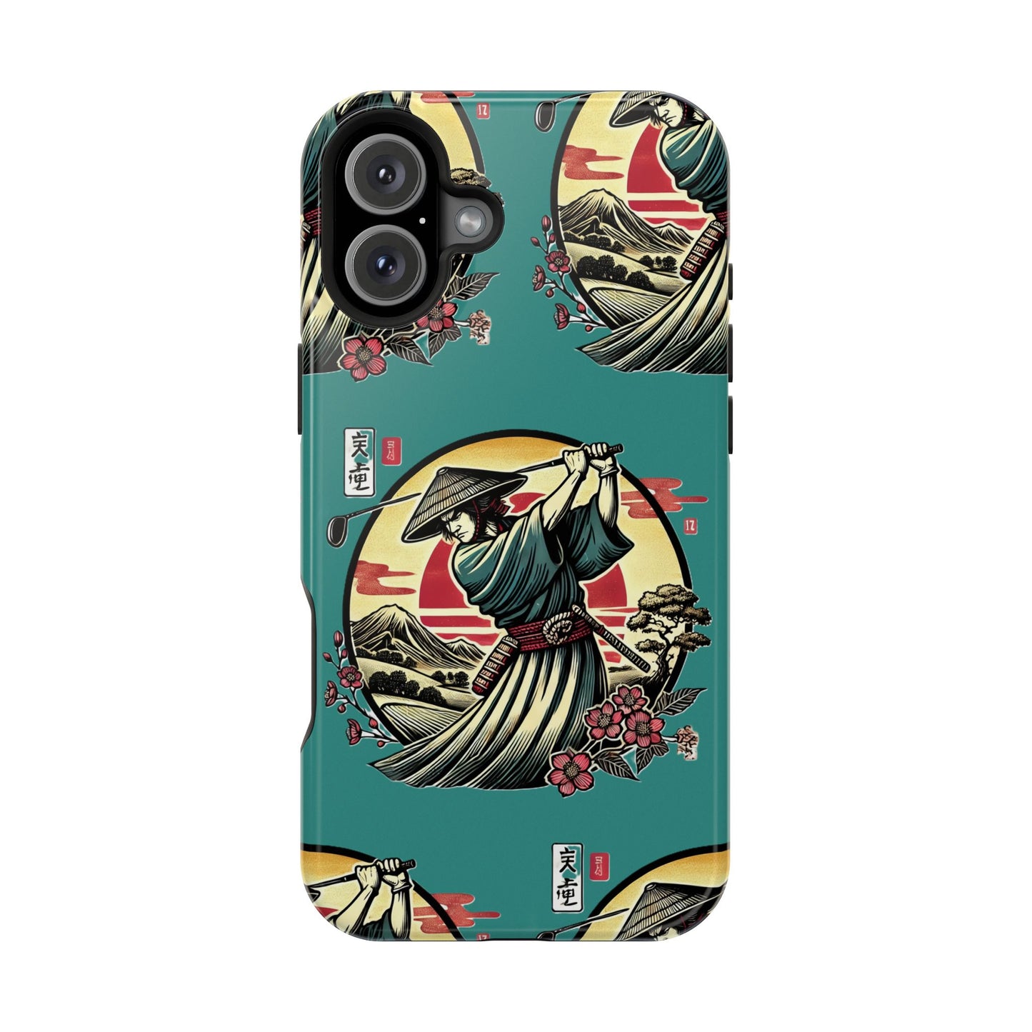 Zen Spot Customized Samurai Golfer Phone Case — Magnetic Impact-Resistant Protective Cover