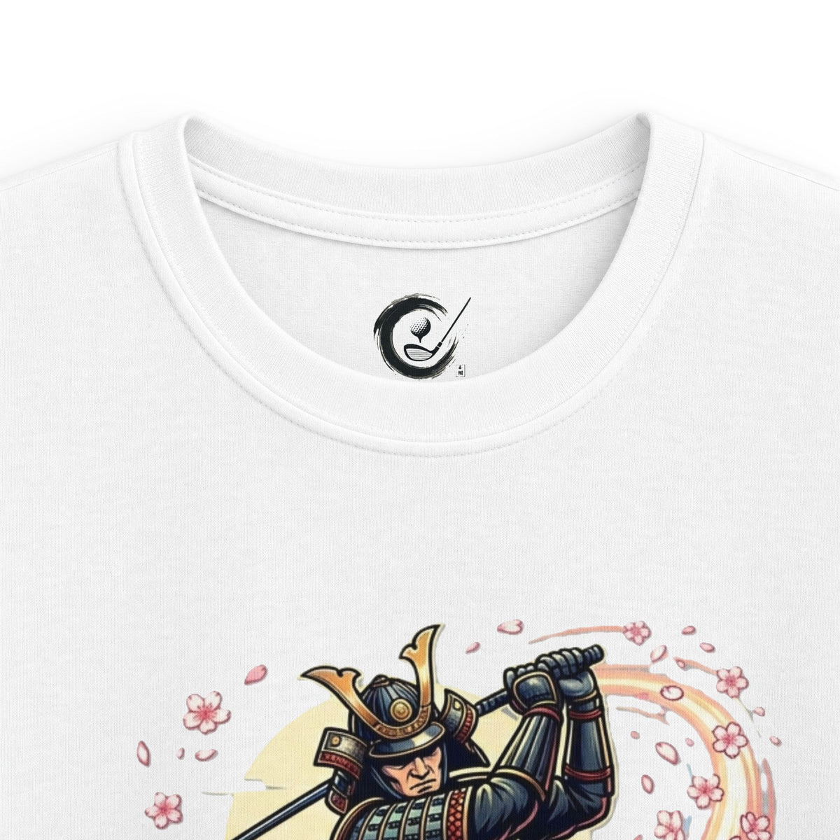 Samurai Golfer Blossom Swing Kids Graphic T‑Shirt