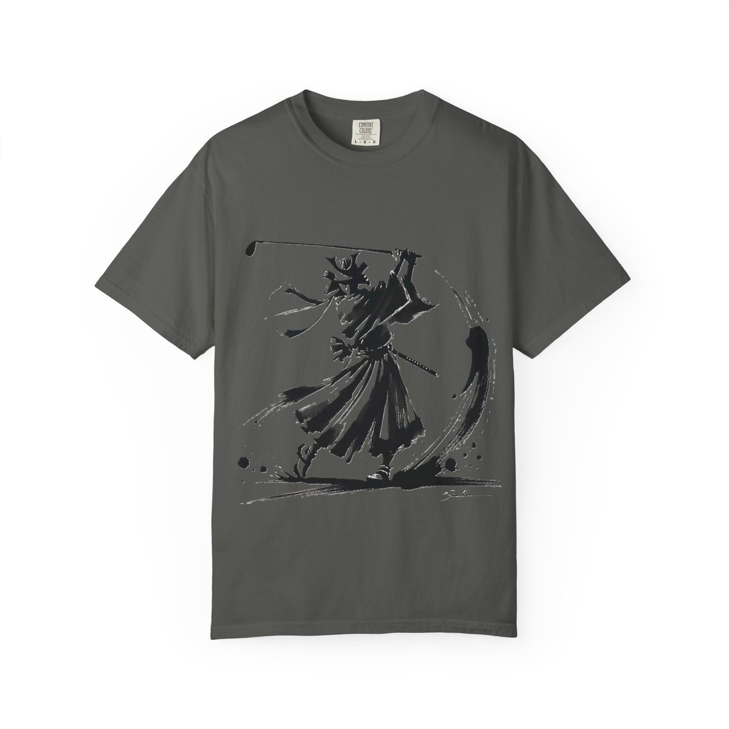 Samurai Brushstroke T-Shirt — Ink Samurai Graphic Tee