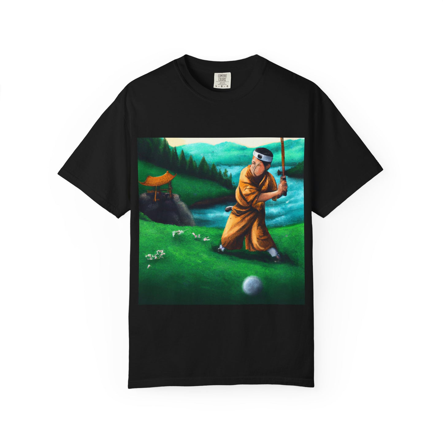 Golf Meditation T-Shirt — Vintage Golfer Art Tee