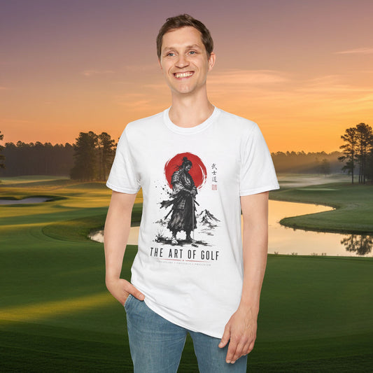 Samurai Golf T-Shirt — The Art of Golf Japanese Brush Ink Design