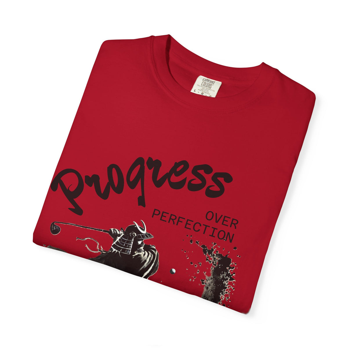 Progress Over Perfection T-Shirt — Inspirational Samurai Graphic Tee
