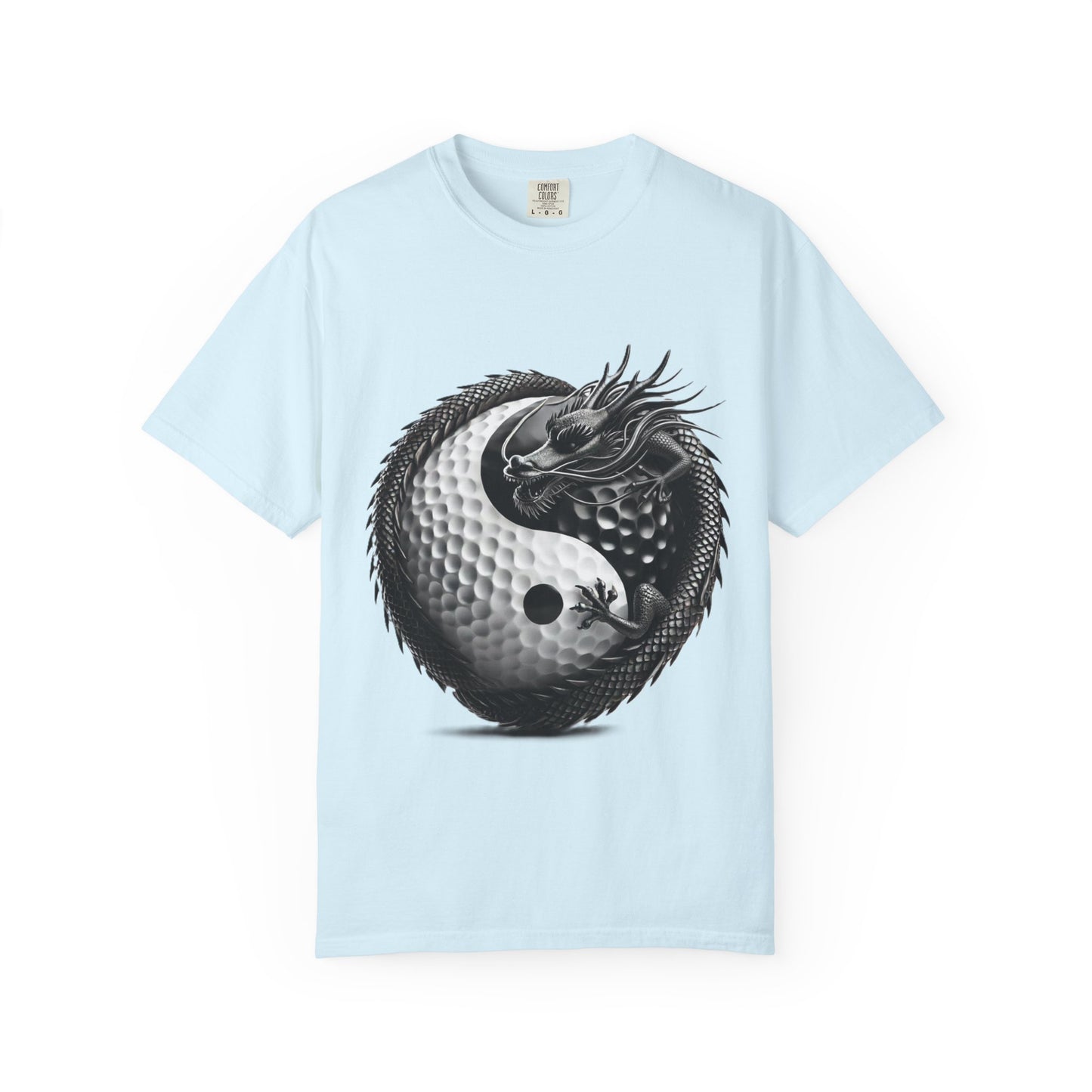Zen Spot Golf Custom Yin Yang Dragon Golf Ball Graphic T-Shirt