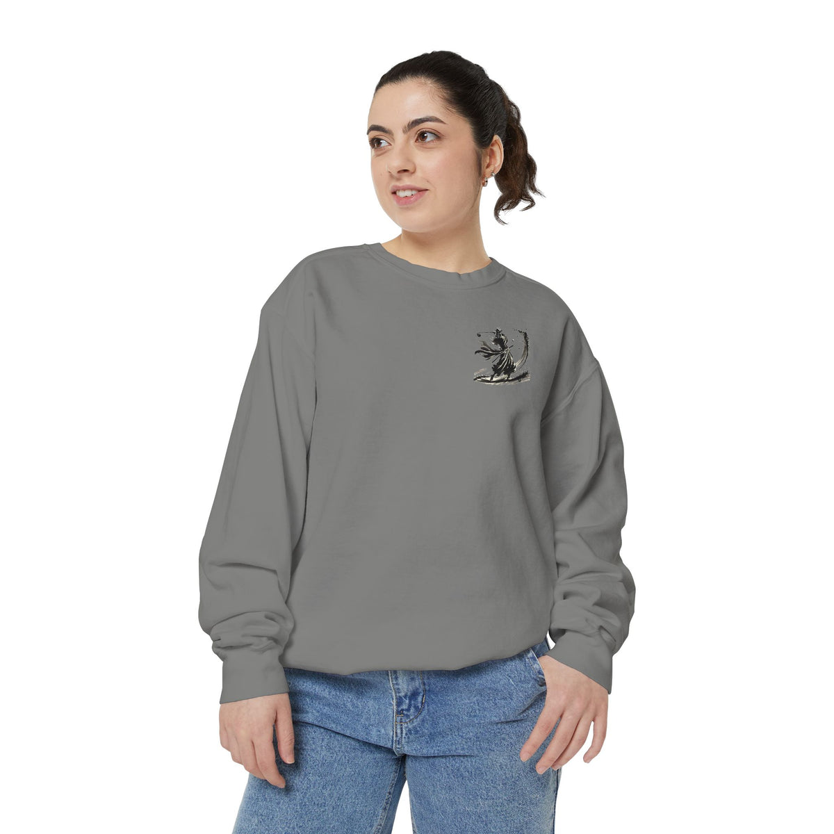 Bunker Blast Samurai Golfer Chest and Back Print Sweatshirt