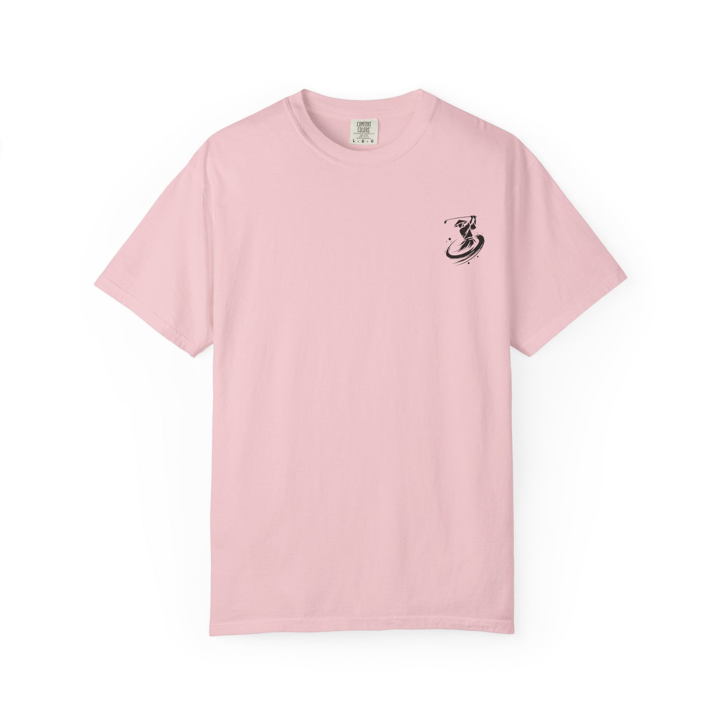 Zen Spot Golf Custom Ink Brush Golfer Swing Graphic T‑Shirt