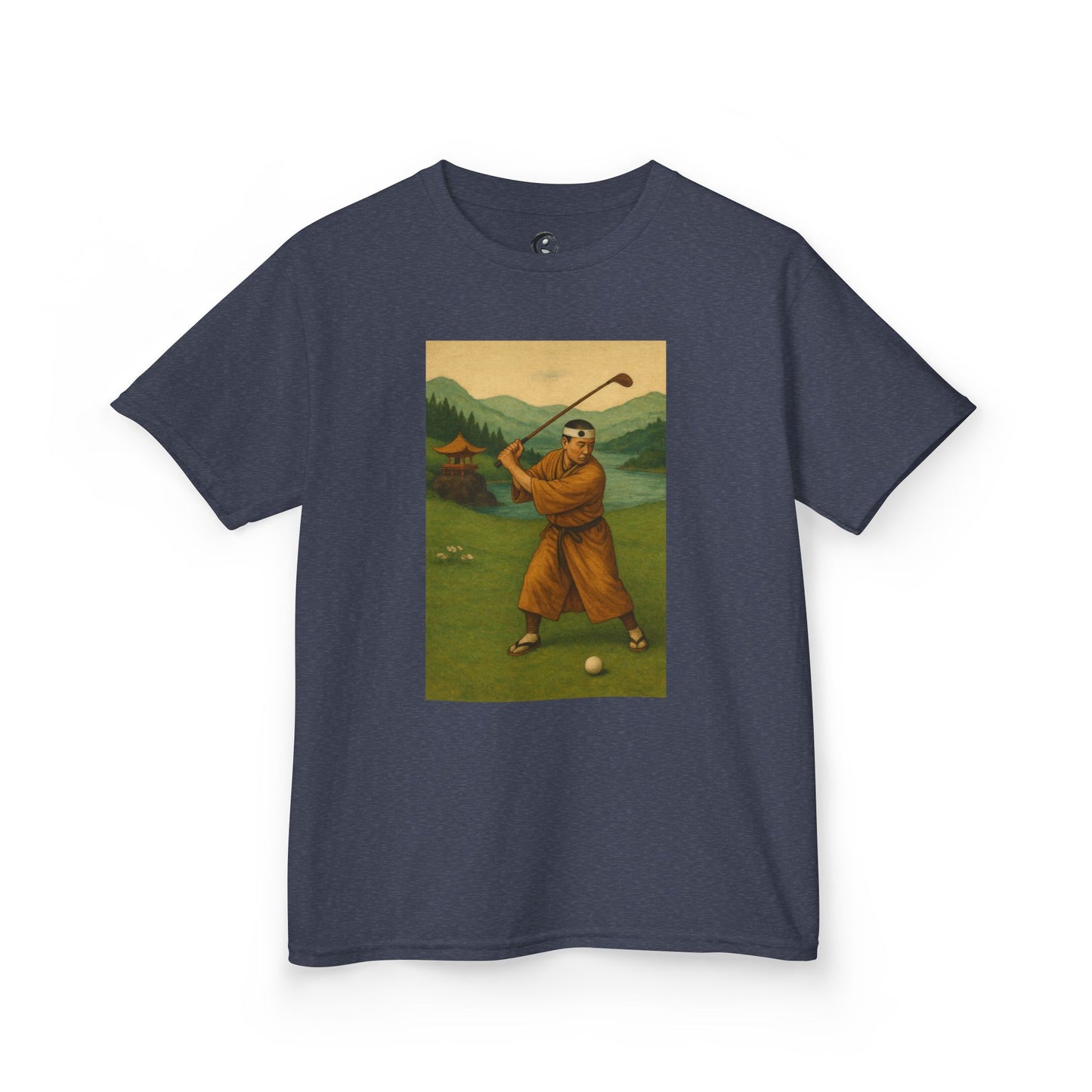 Zen Spot Golf Custom Vintage Golfer Kids Graphic T‑Shirt