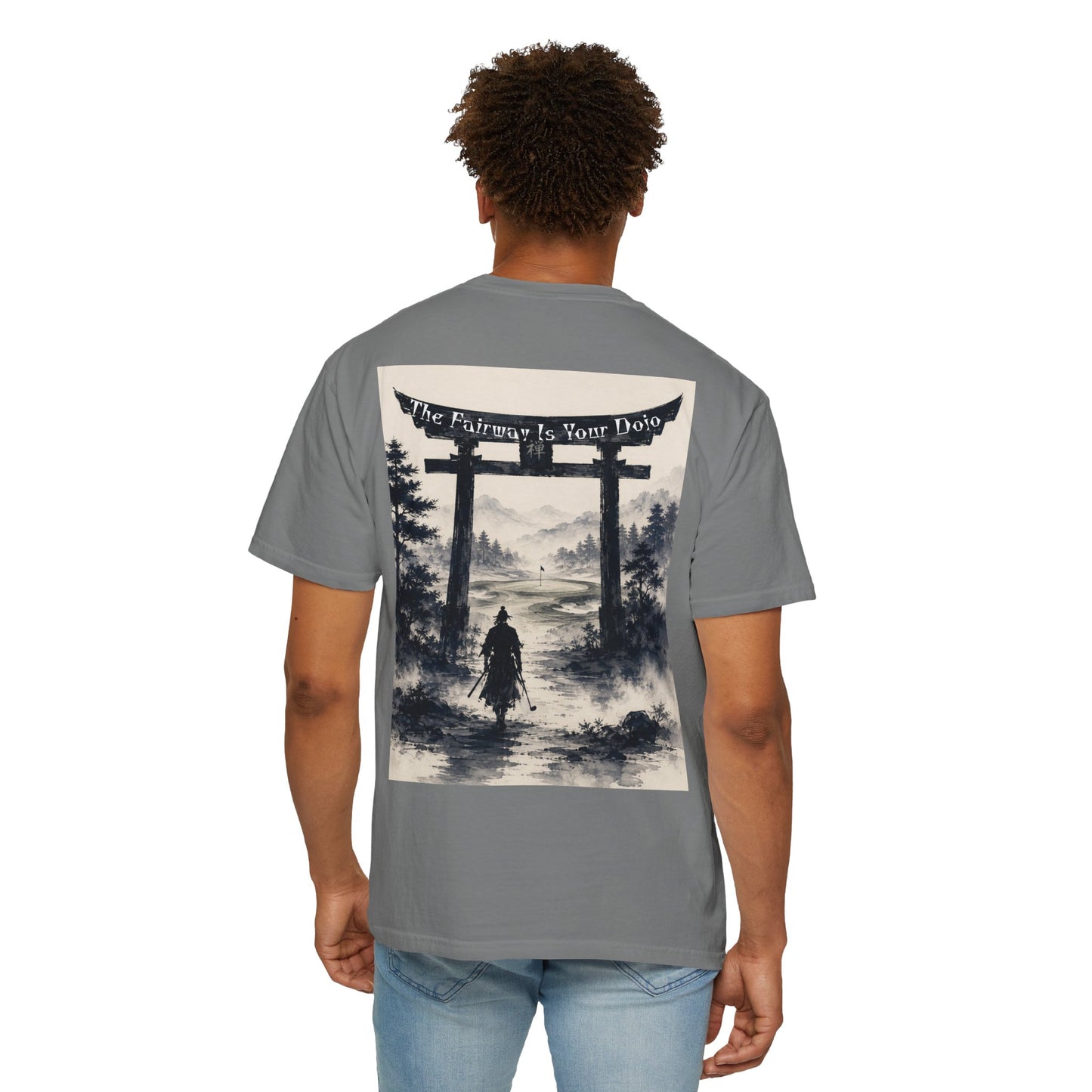 Samurai Torii T-Shirt — "The Fairway Is Your Dojo" Graphic Tee
