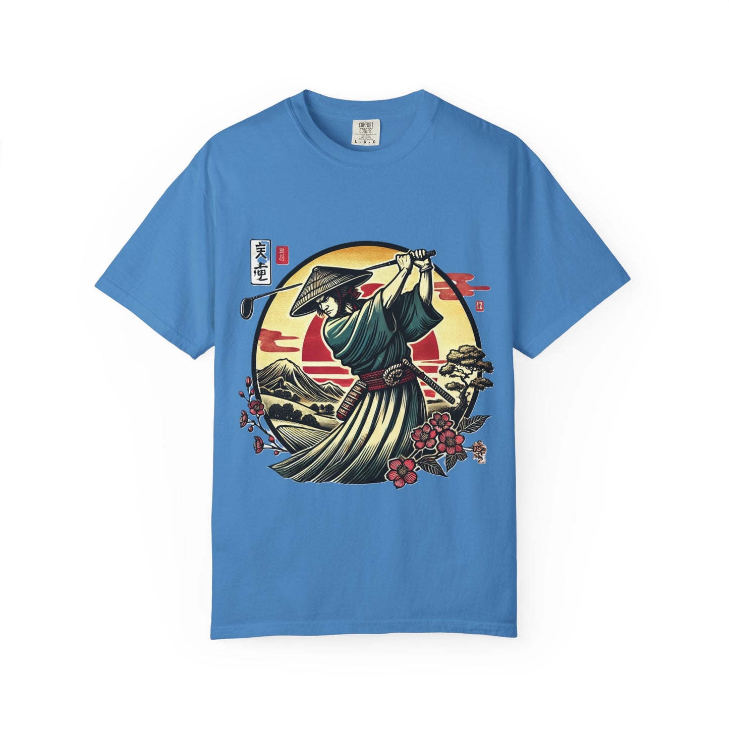 Samurai Sunset T-Shirt — Japanese Warrior Graphic Tee