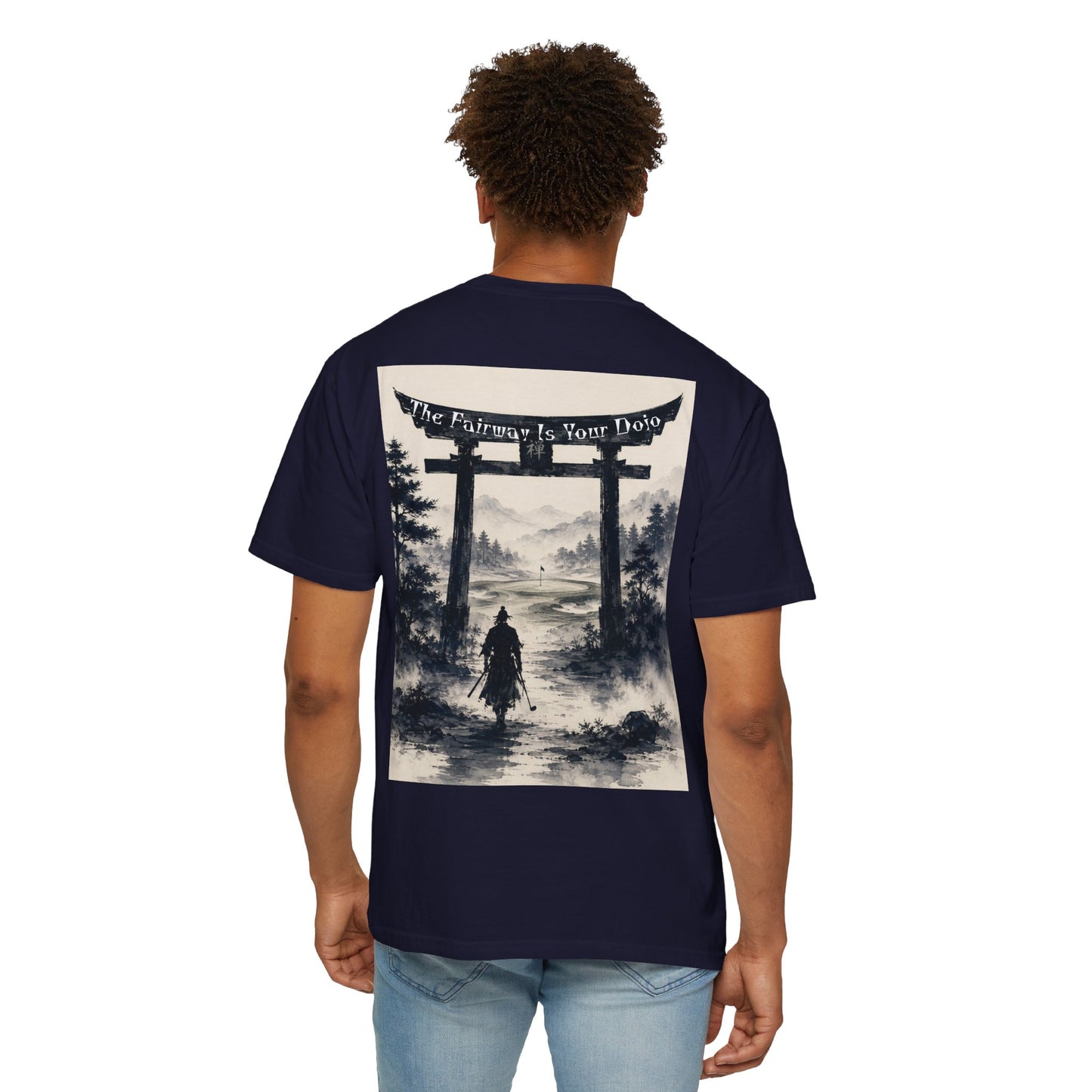 Samurai Torii T-Shirt — "The Fairway Is Your Dojo" Graphic Tee