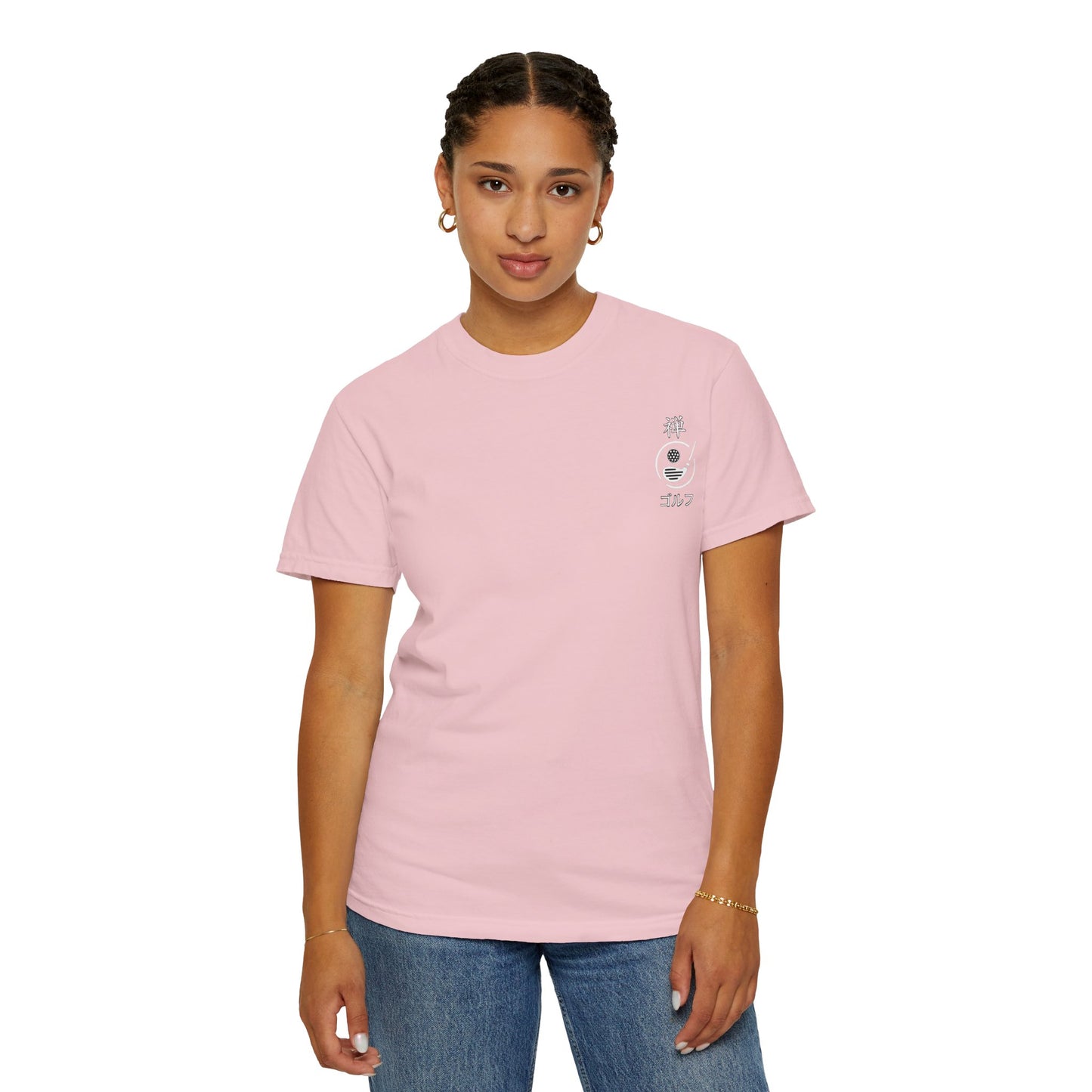 Zen Spot Golf Custom Japanese Kanji "Zen Golf" Graphic T‑Shirt