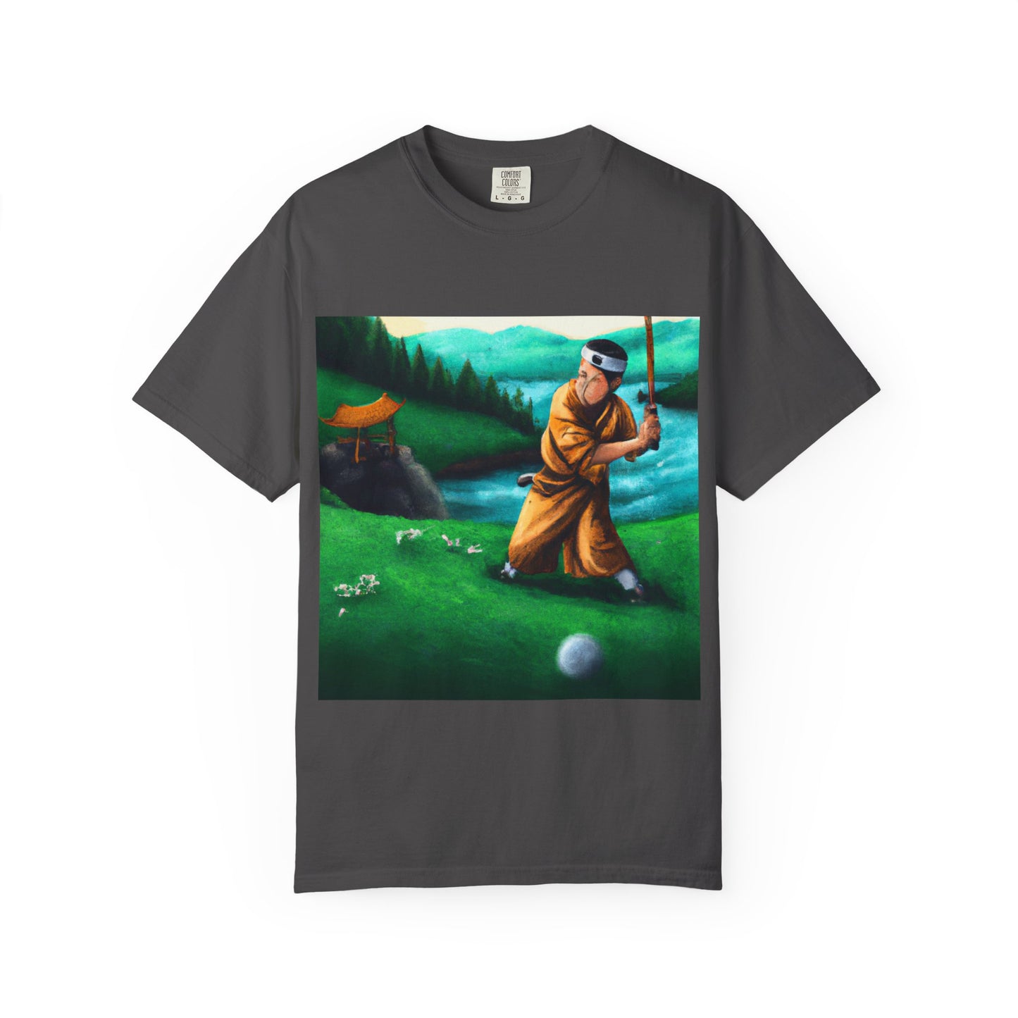 Golf Meditation T-Shirt — Vintage Golfer Art Tee