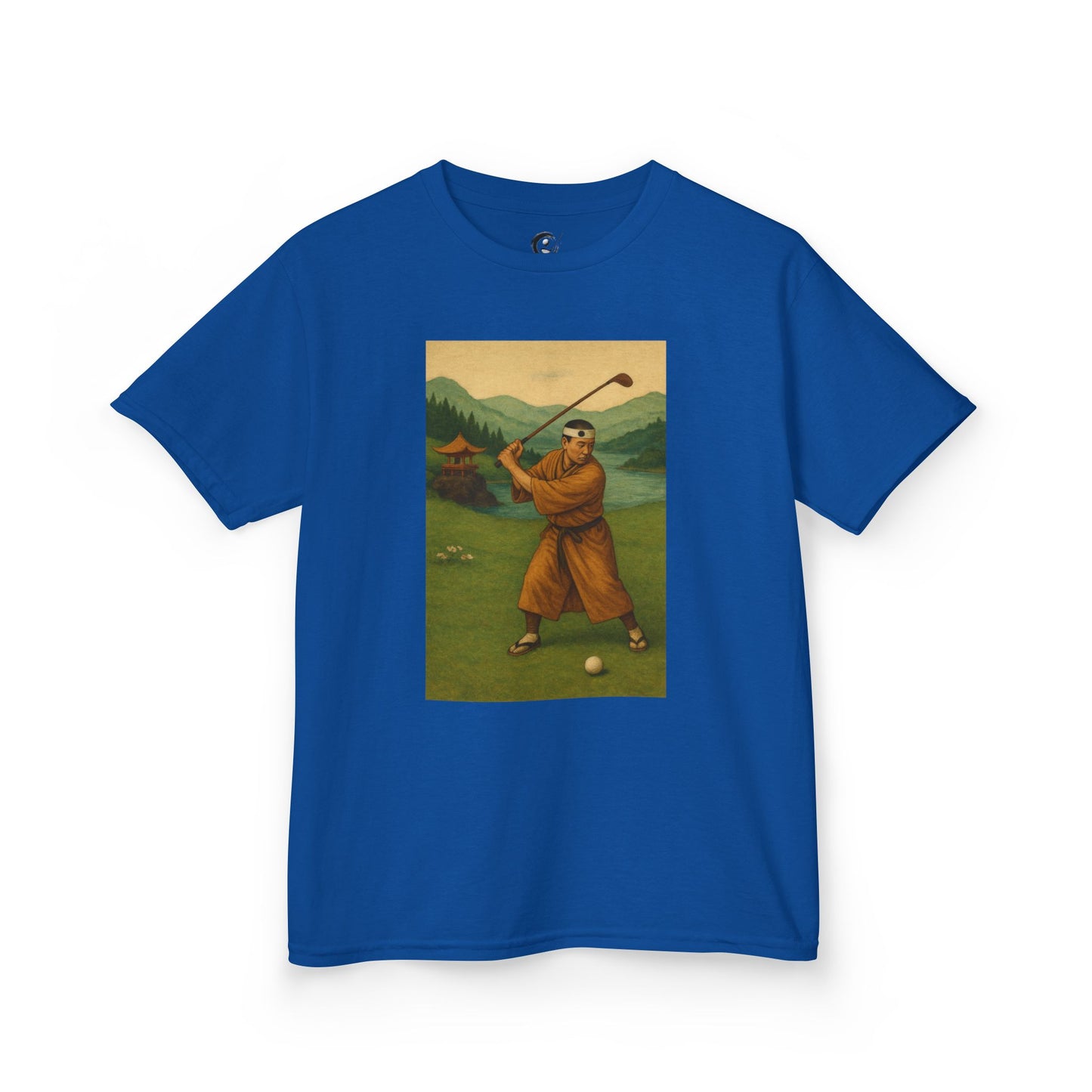 Zen Spot Golf Custom Vintage Golfer Kids Graphic T‑Shirt