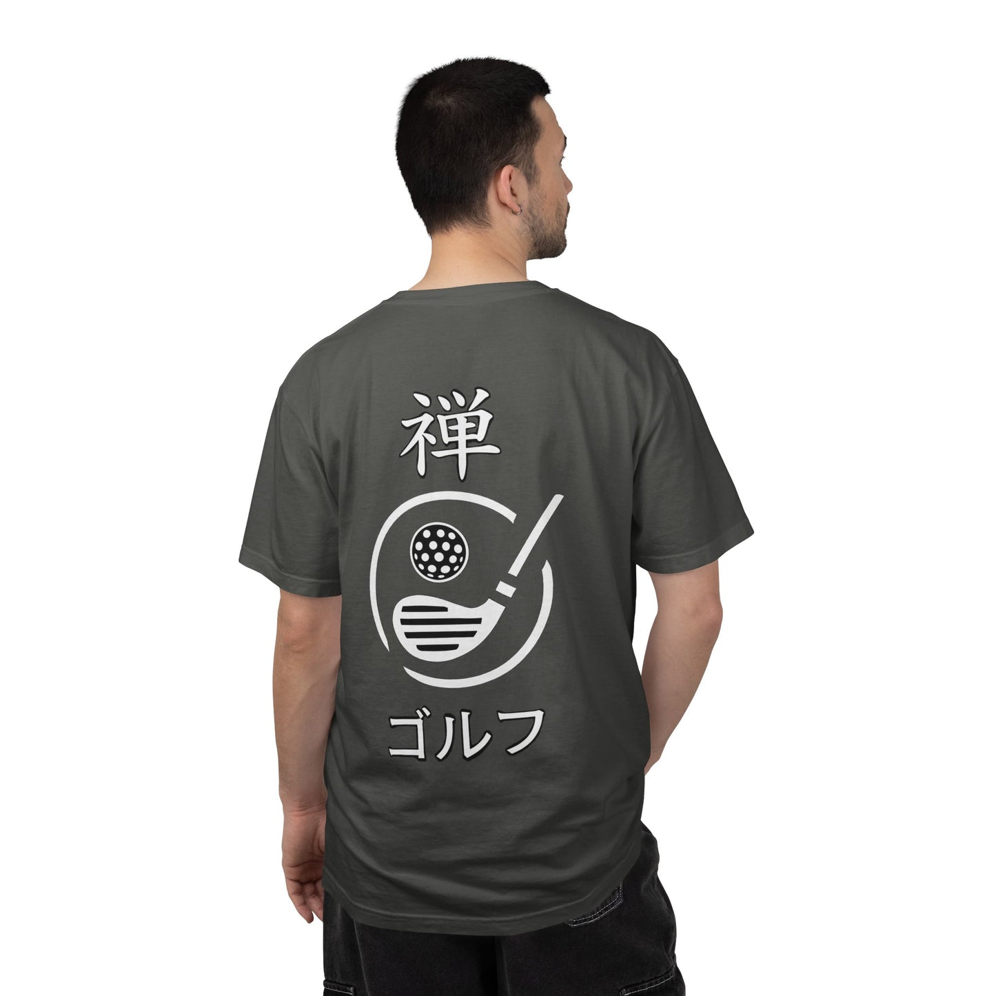 Zen Spot Golf Custom Japanese Kanji "Zen Golf" Graphic T‑Shirt