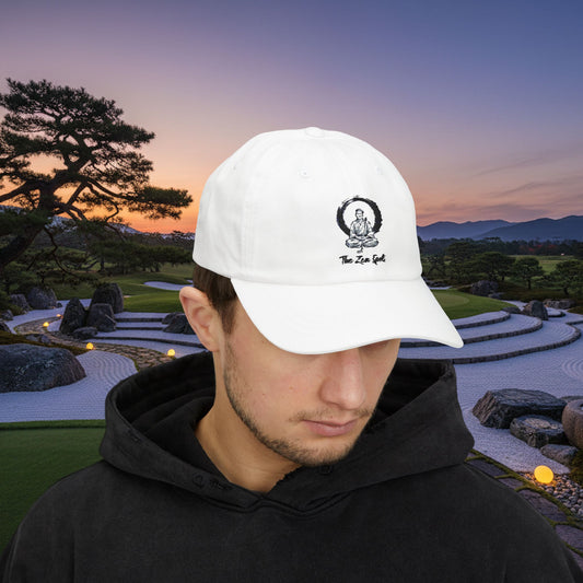Embroidered Buddha Golfer Enso "The Zen Spot" Cap