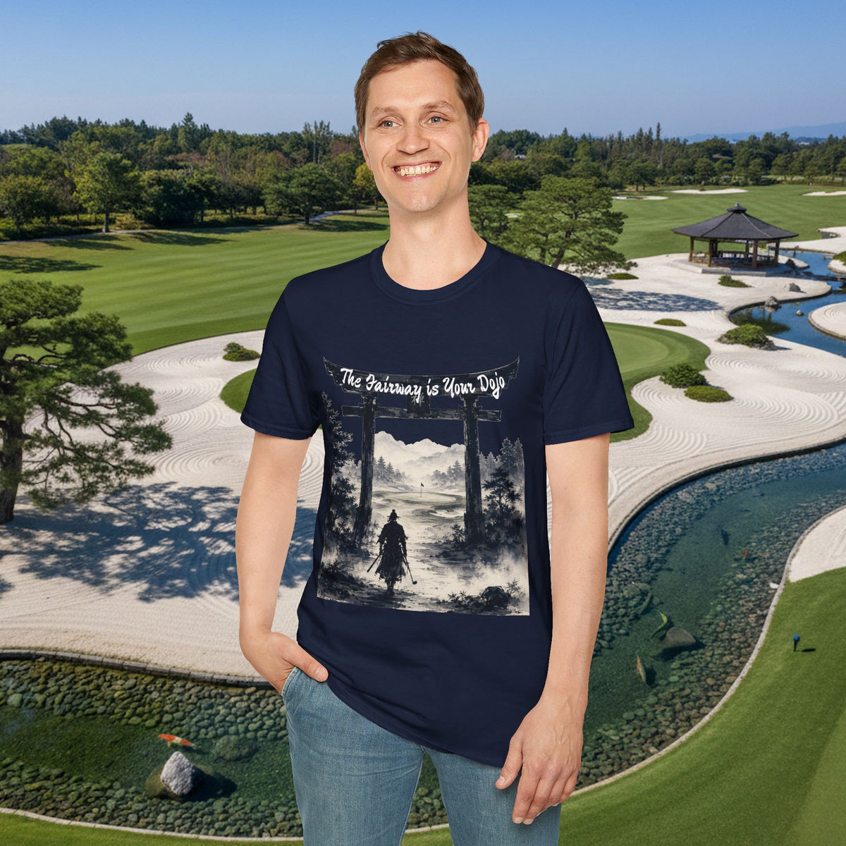 "The fairway is your dojo" Golf Samurai Zen Golf Design Tee