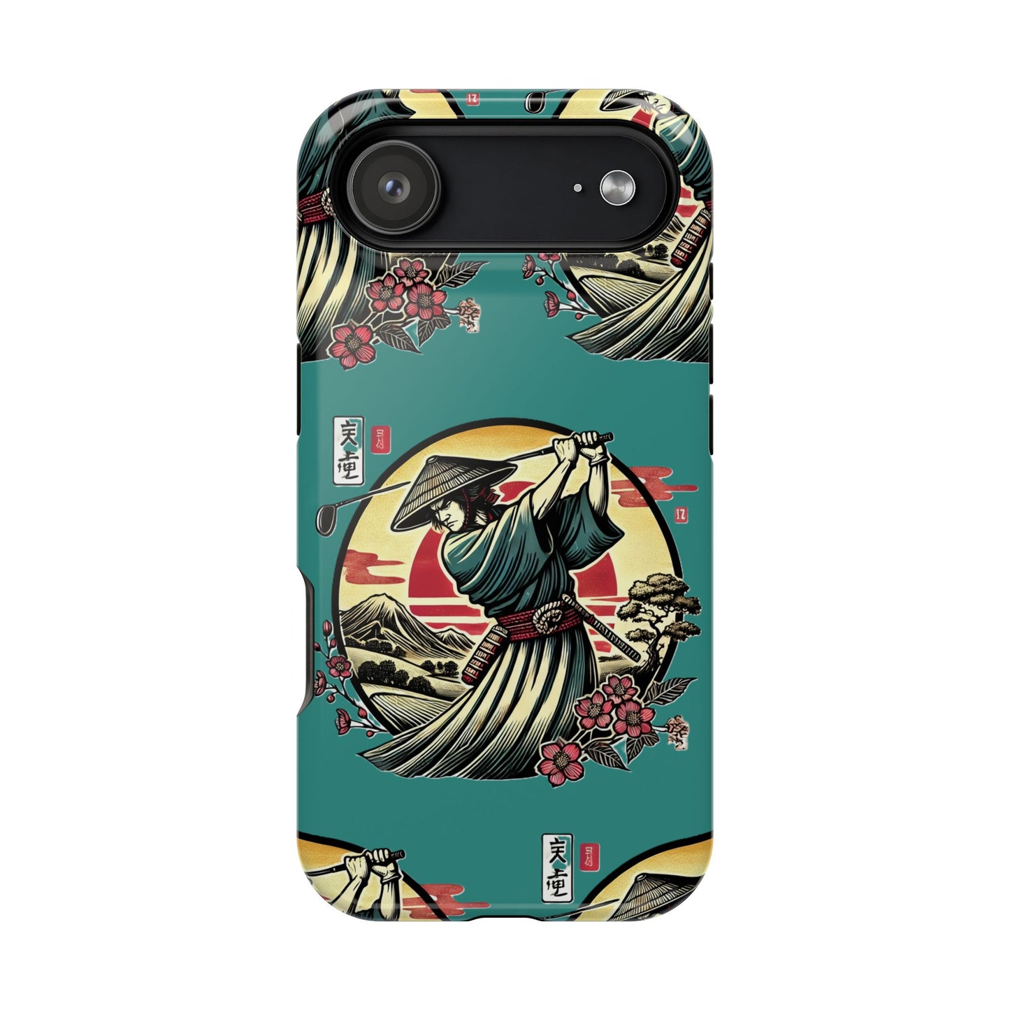 Zen Spot Customized Samurai Golfer Phone Case — Magnetic Impact-Resistant Protective Cover