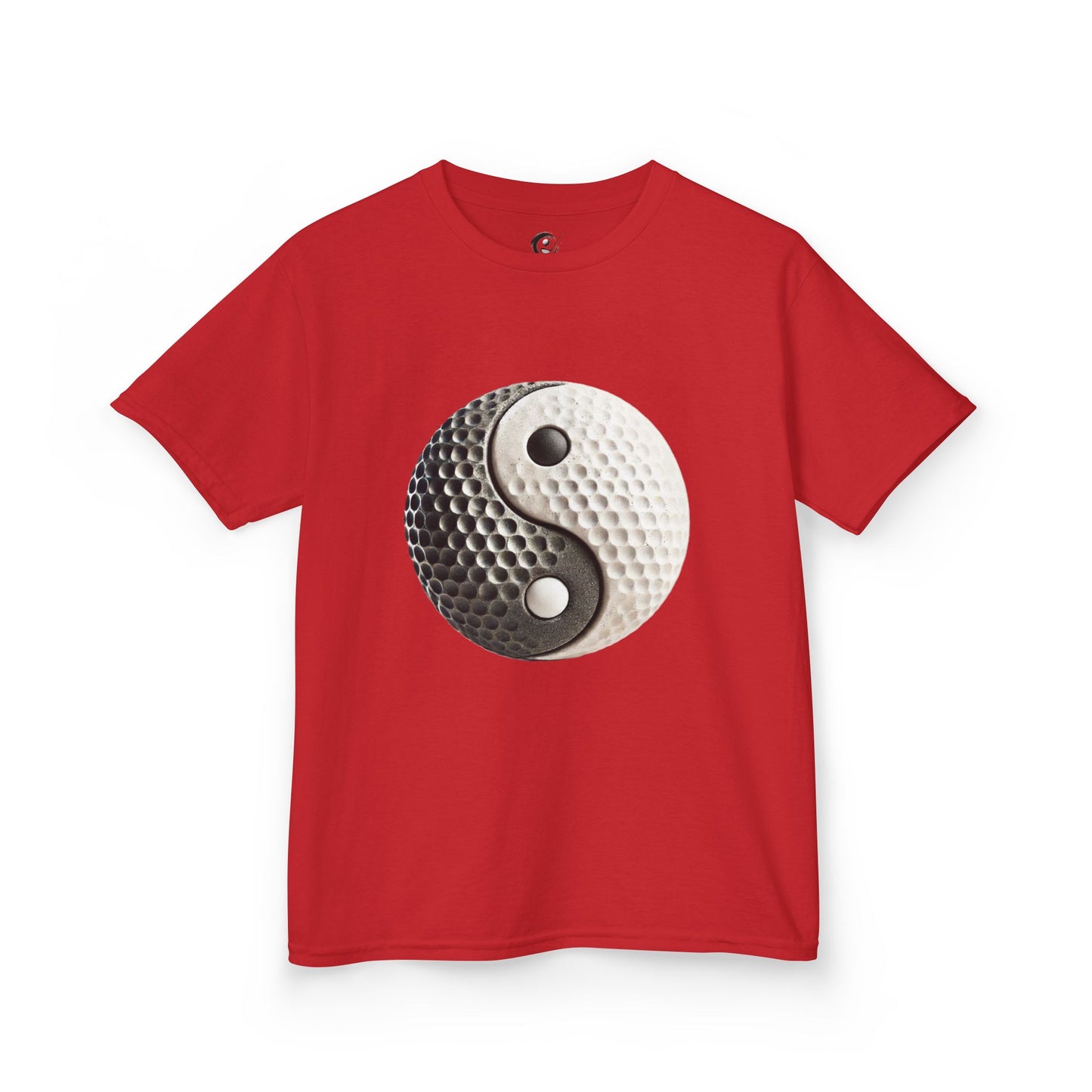 Zen Spot Golf Custom Stone Yin Yang Golf Ball Graphic T-Shirt