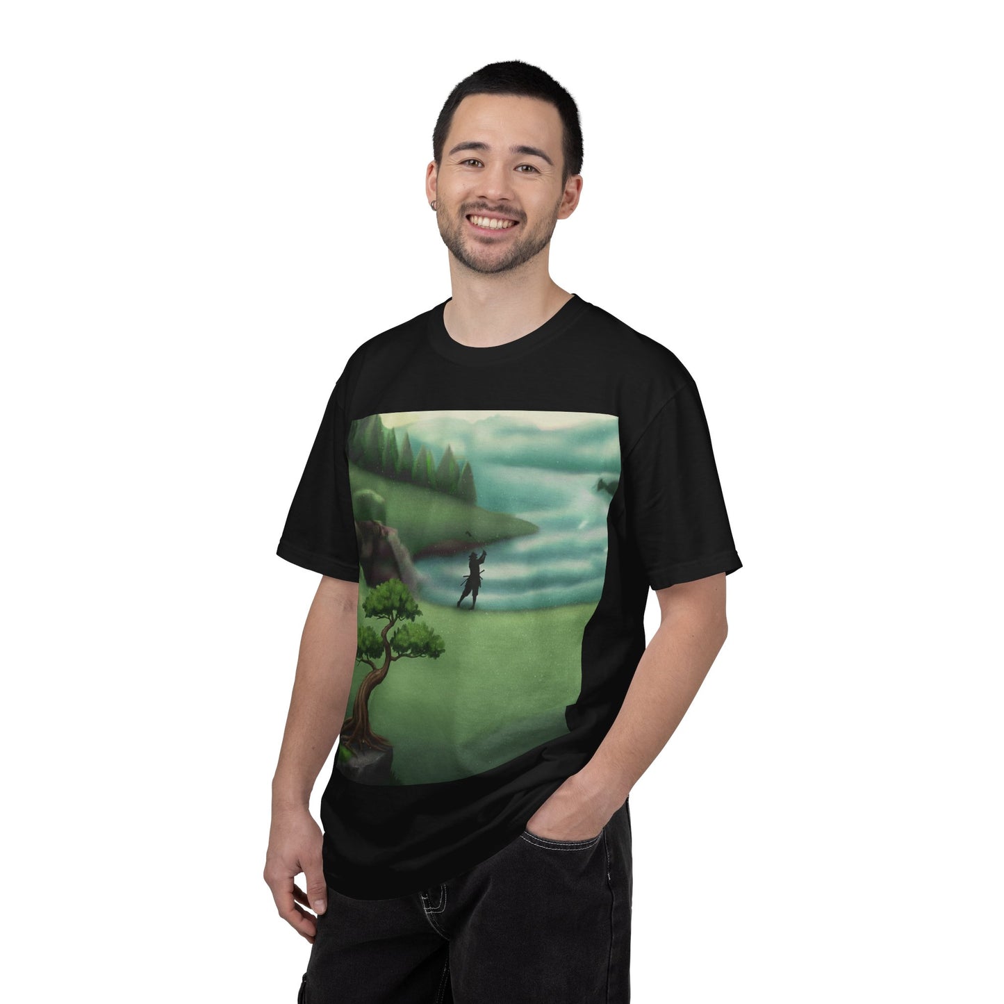 Zen Spot Golf Custom Golf Course Landscape T‑Shirt