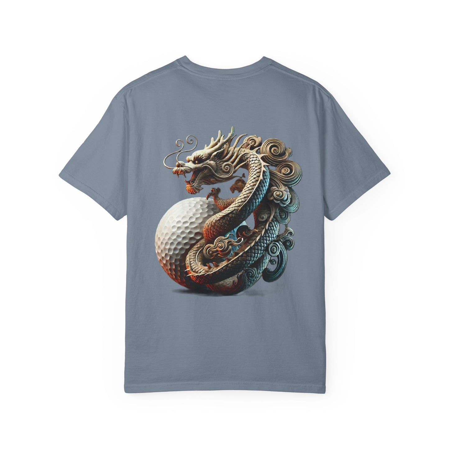 Zen Spot Golf Custom Dragon Golf Ball Graphic T-Shirt
