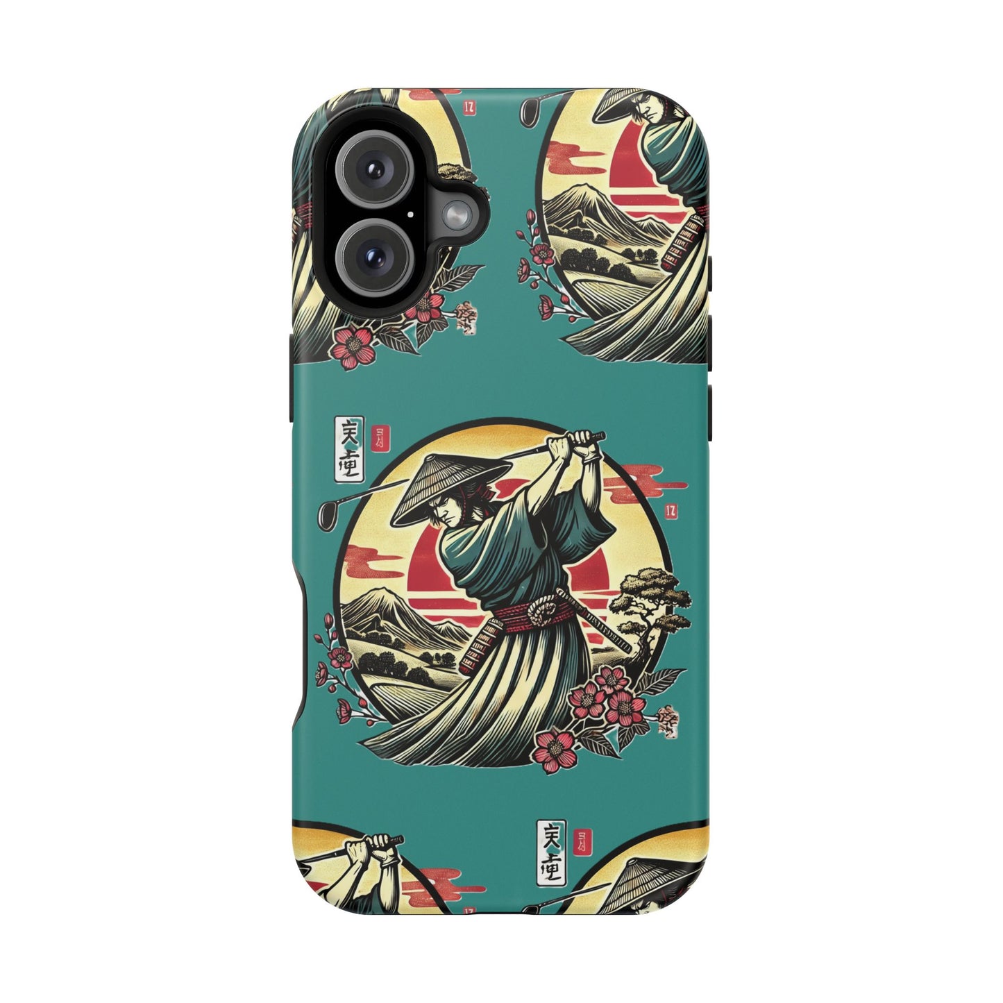 Zen Spot Customized Samurai Golfer Phone Case — Magnetic Impact-Resistant Protective Cover