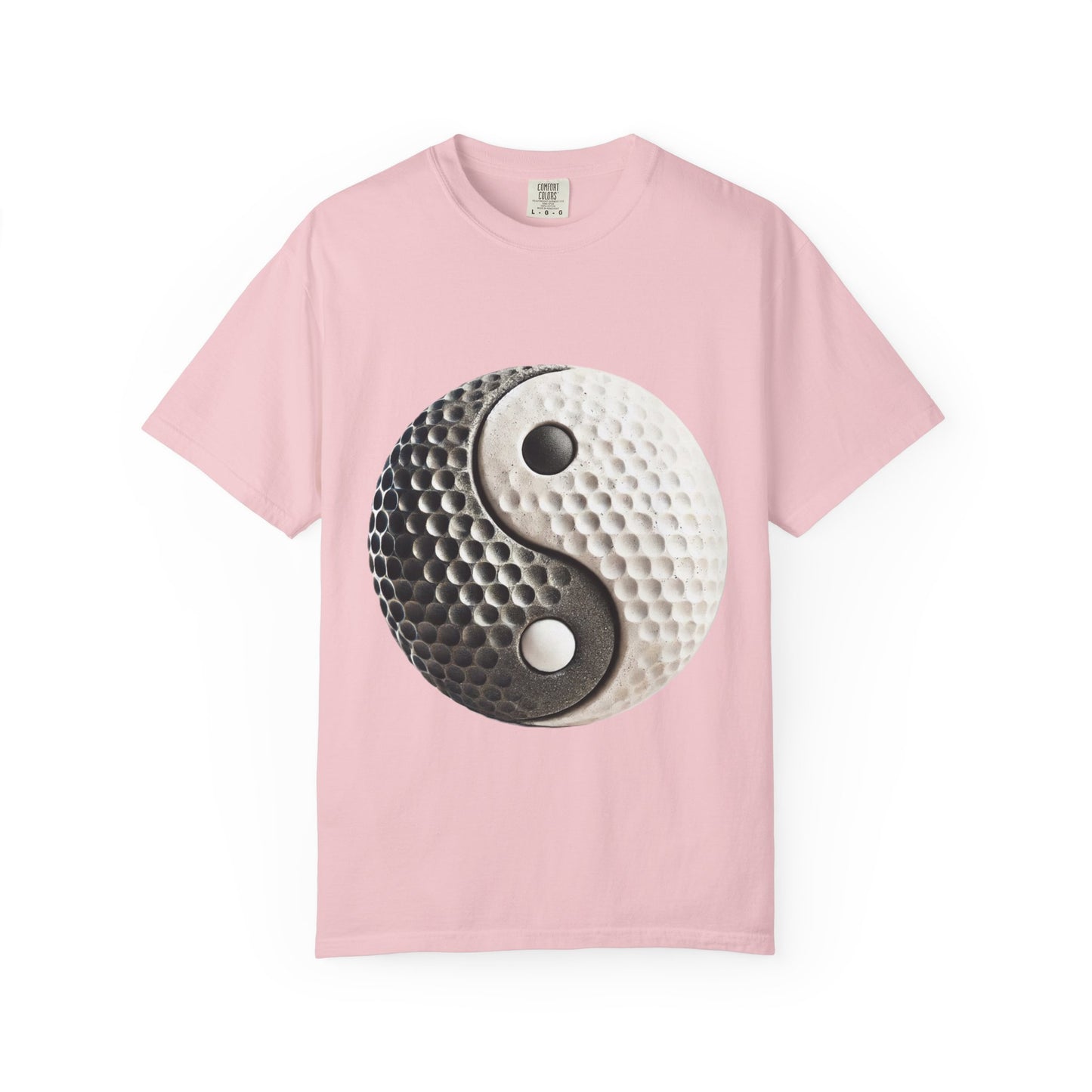 Zen Spot Golf Custom Stone Yin Yang Golf Ball Graphic T-Shirt