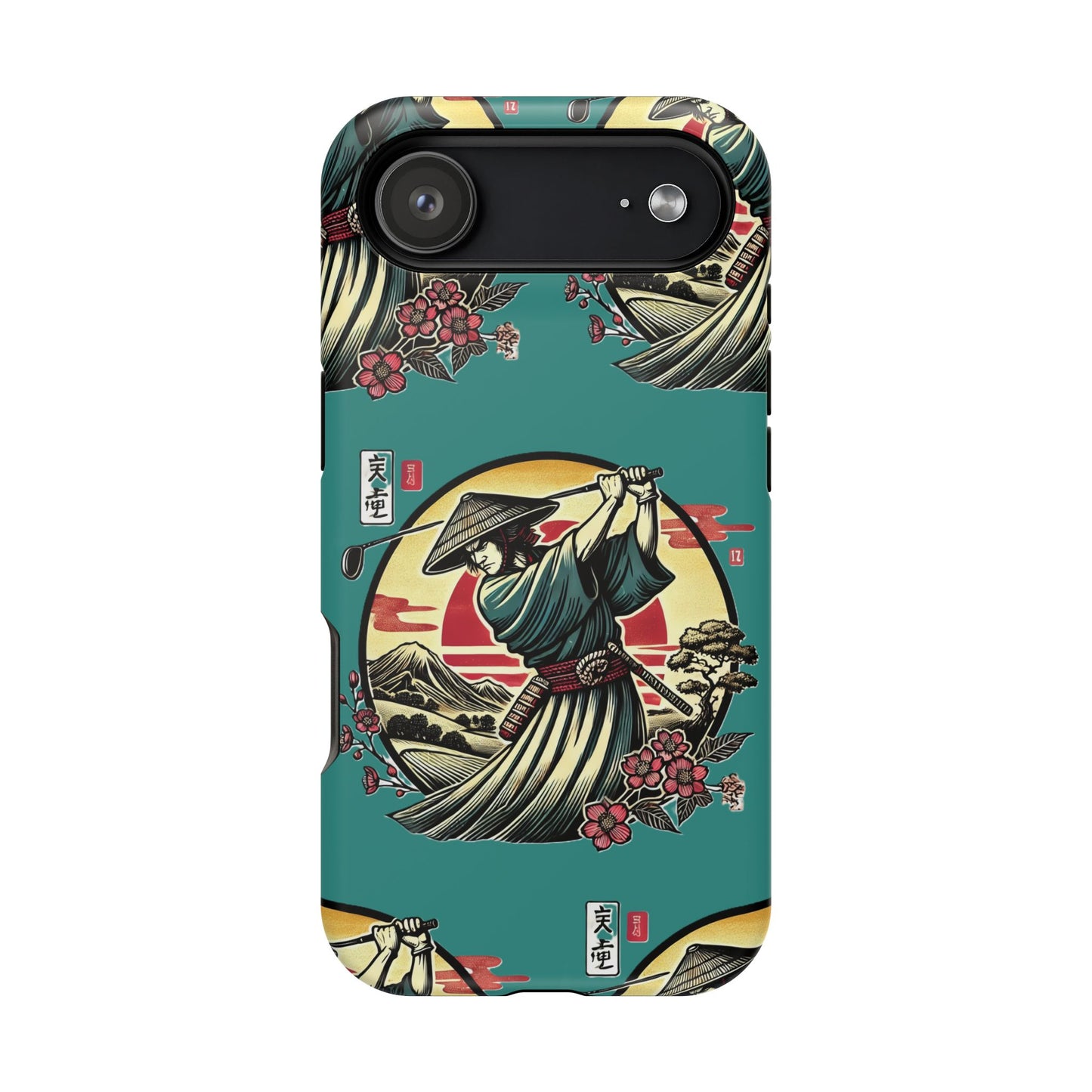 Zen Spot Customized Samurai Golfer Phone Case — Magnetic Impact-Resistant Protective Cover
