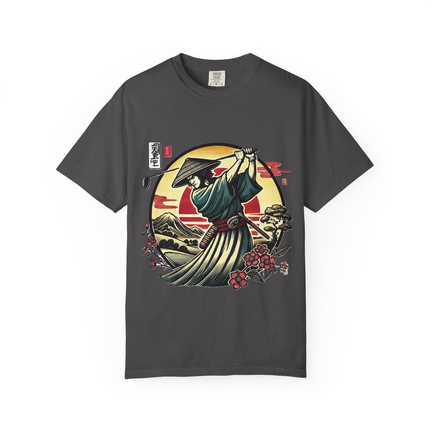 Samurai Sunset T-Shirt — Japanese Warrior Graphic Tee