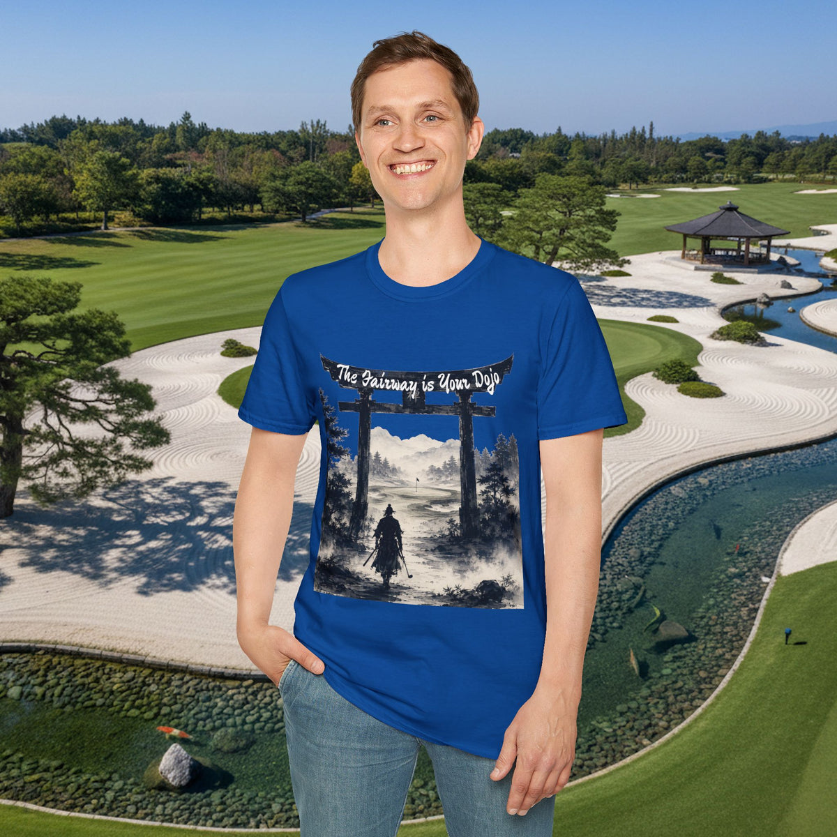 "The fairway is your dojo" Golf Samurai Zen Golf Design Tee