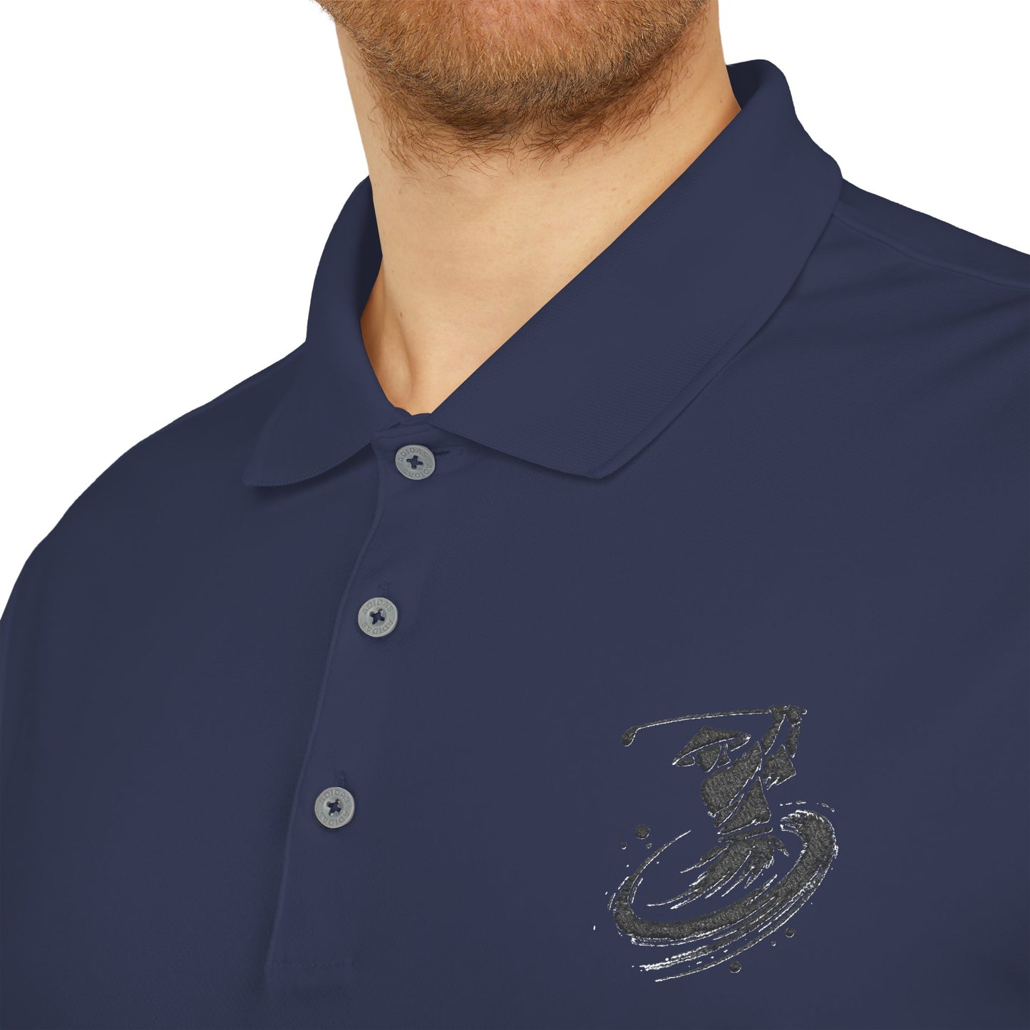 Zen Spot Golf Custom Polo Zanshin Samurai Golfer