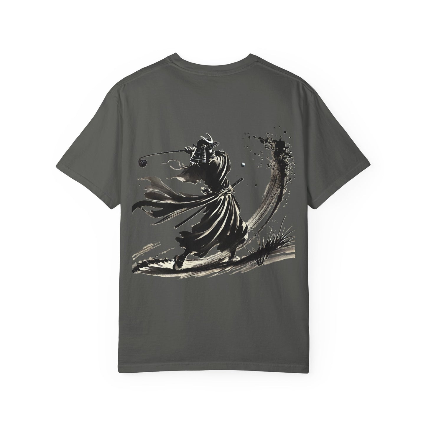 Zen Spot Golf Custom Samurai Golfer Brushstroke Graphic T-Shirt
