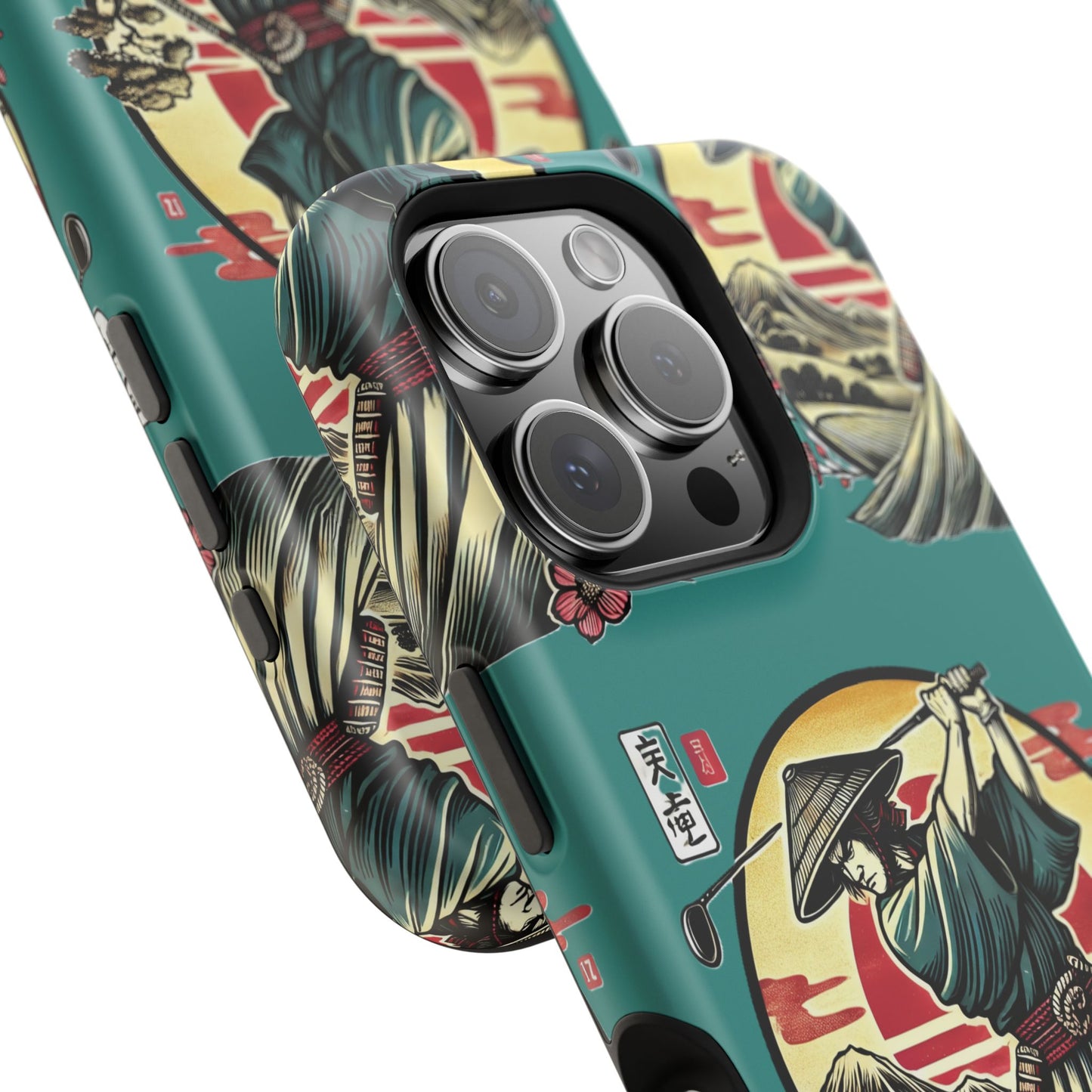 Zen Spot Customized Samurai Golfer Phone Case — Magnetic Impact-Resistant Protective Cover