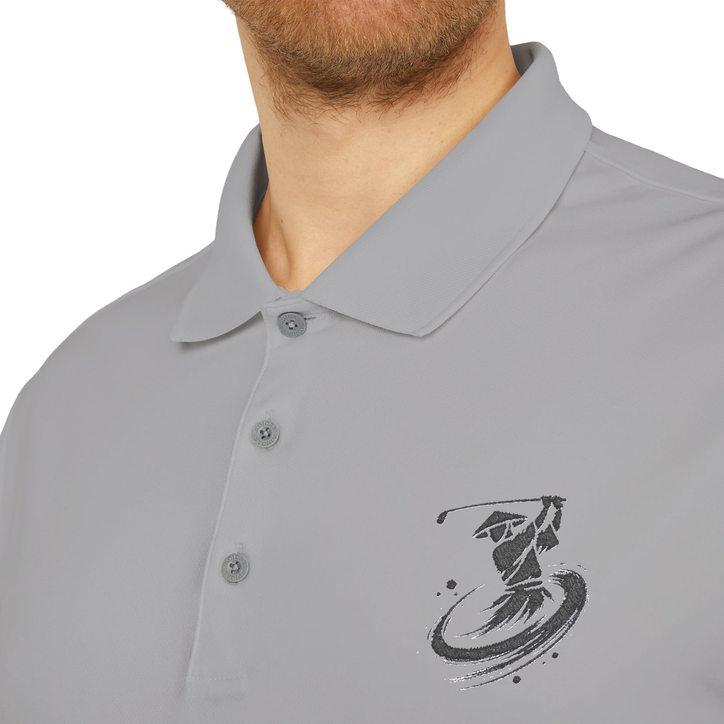 Zen Spot Golf Custom Polo Zanshin Samurai Golfer