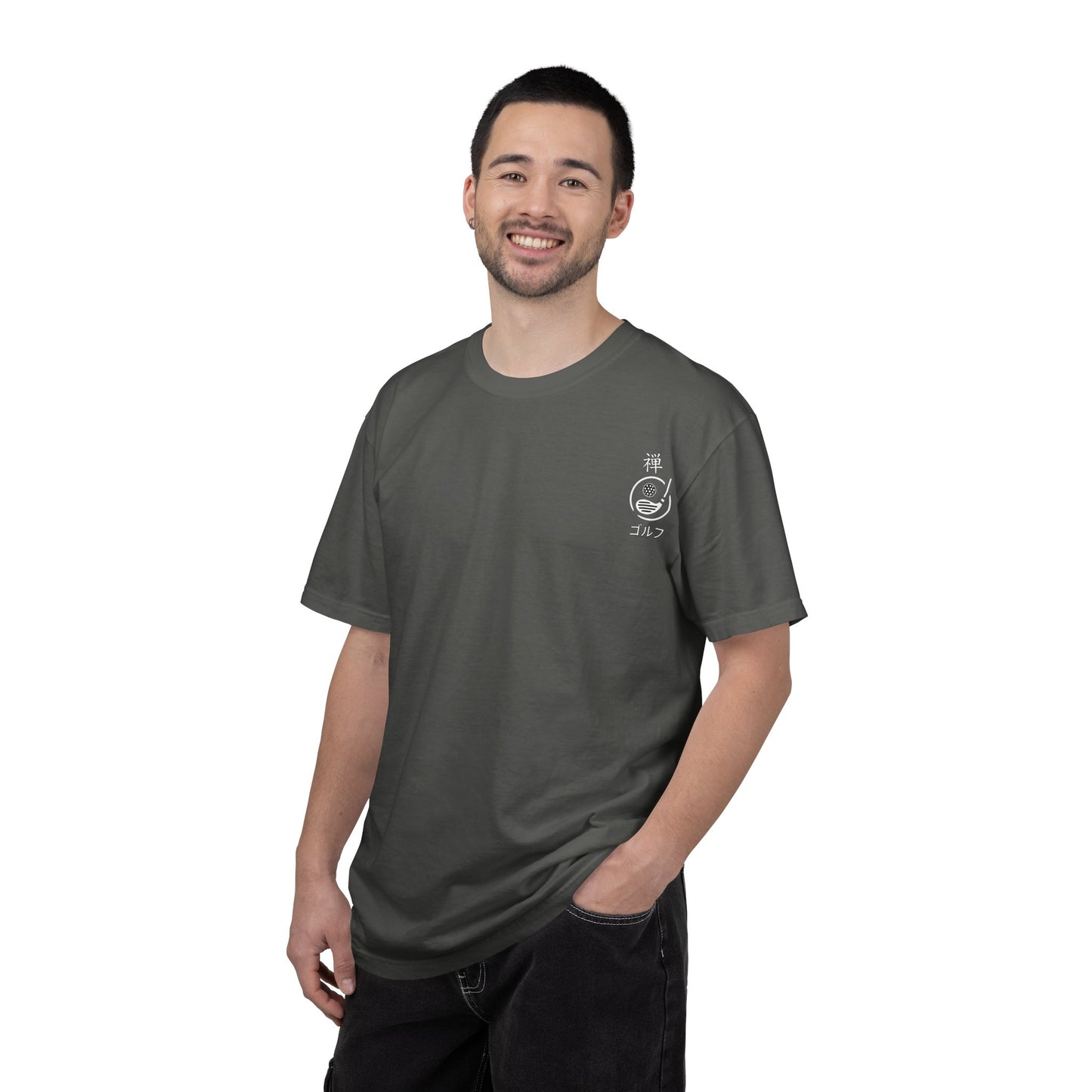 Zen Spot Golf Custom Japanese Kanji "Zen Golf" Graphic T‑Shirt