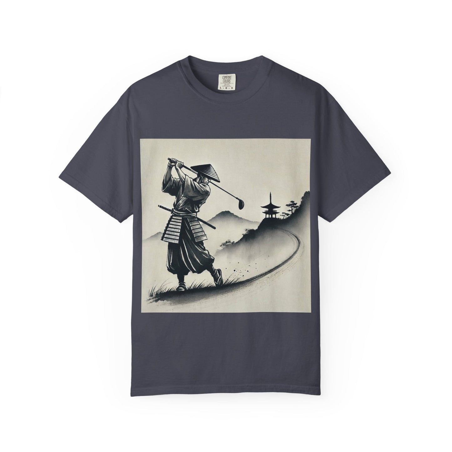 Samurai Golf T-Shirt — Vintage Japanese Golf Warrior Art