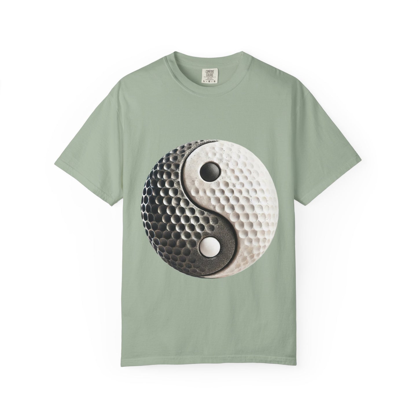 Zen Spot Golf Custom Stone Yin Yang Golf Ball Graphic T-Shirt