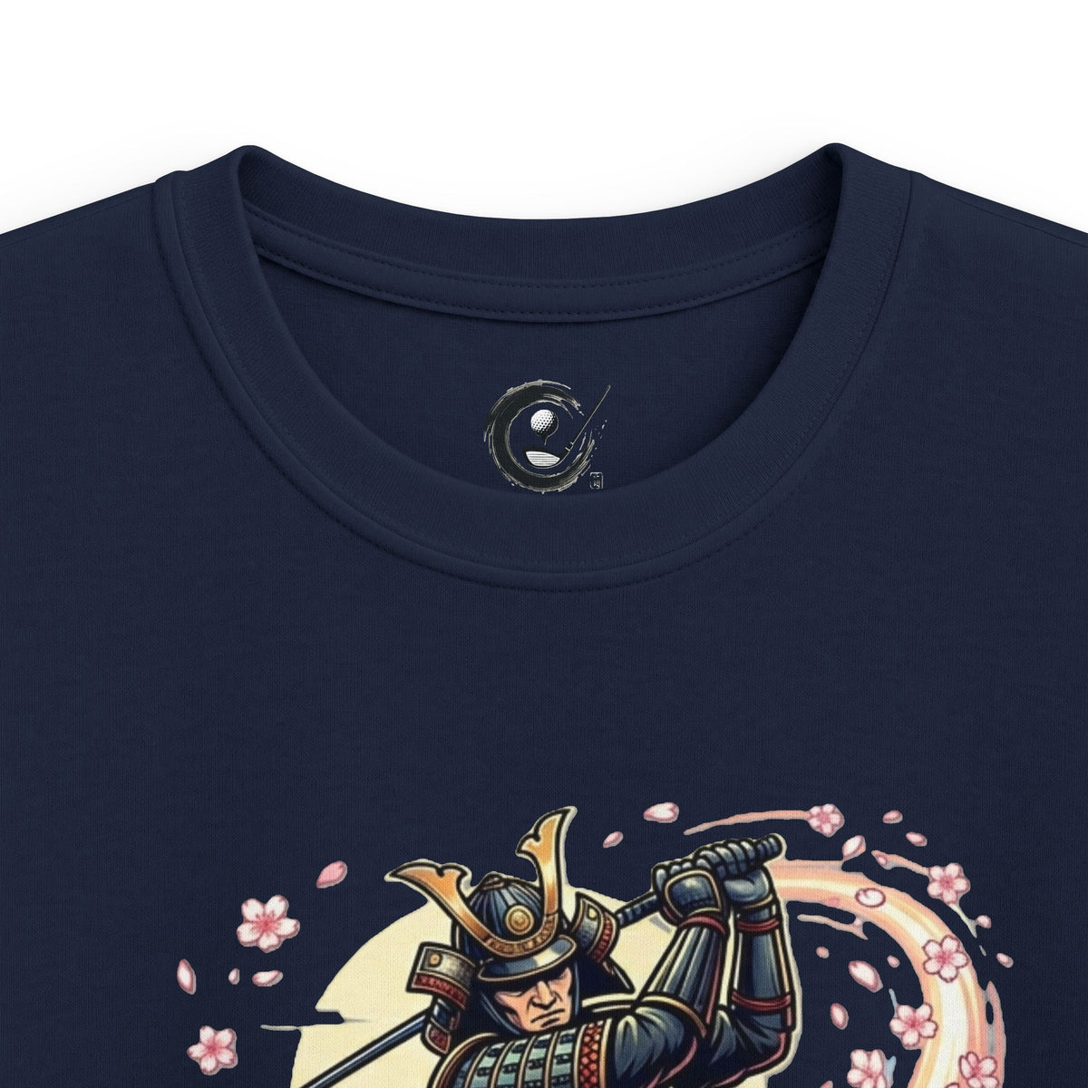 Samurai Golfer Blossom Swing Kids Graphic T‑Shirt