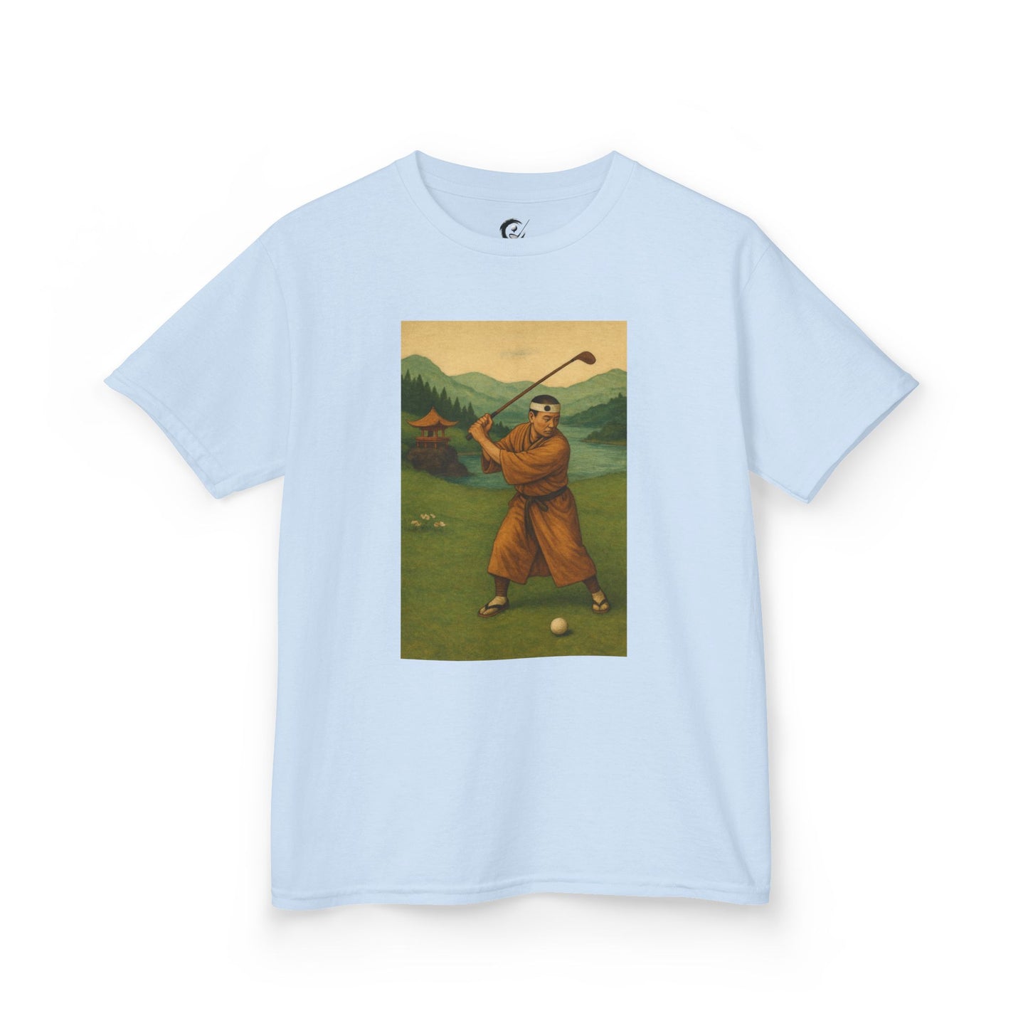 Zen Spot Golf Custom Vintage Golfer Kids Graphic T‑Shirt