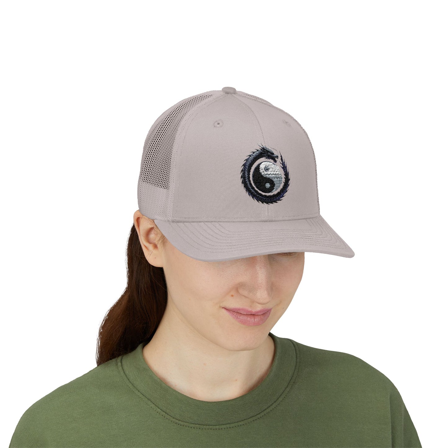 Zen Spot Golf Custom Yin Yang Dragon Embroidered Trucker Hat
